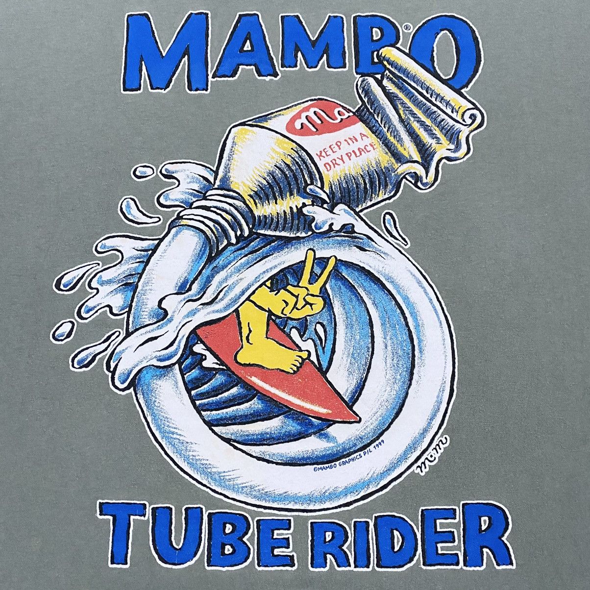 Mambo × Vintage Rare‼️🔥Vintage Mambo Tube Rider Surf Style T-Shirt Size US XL / EU 56 / 4 - 6 Thumbnail
