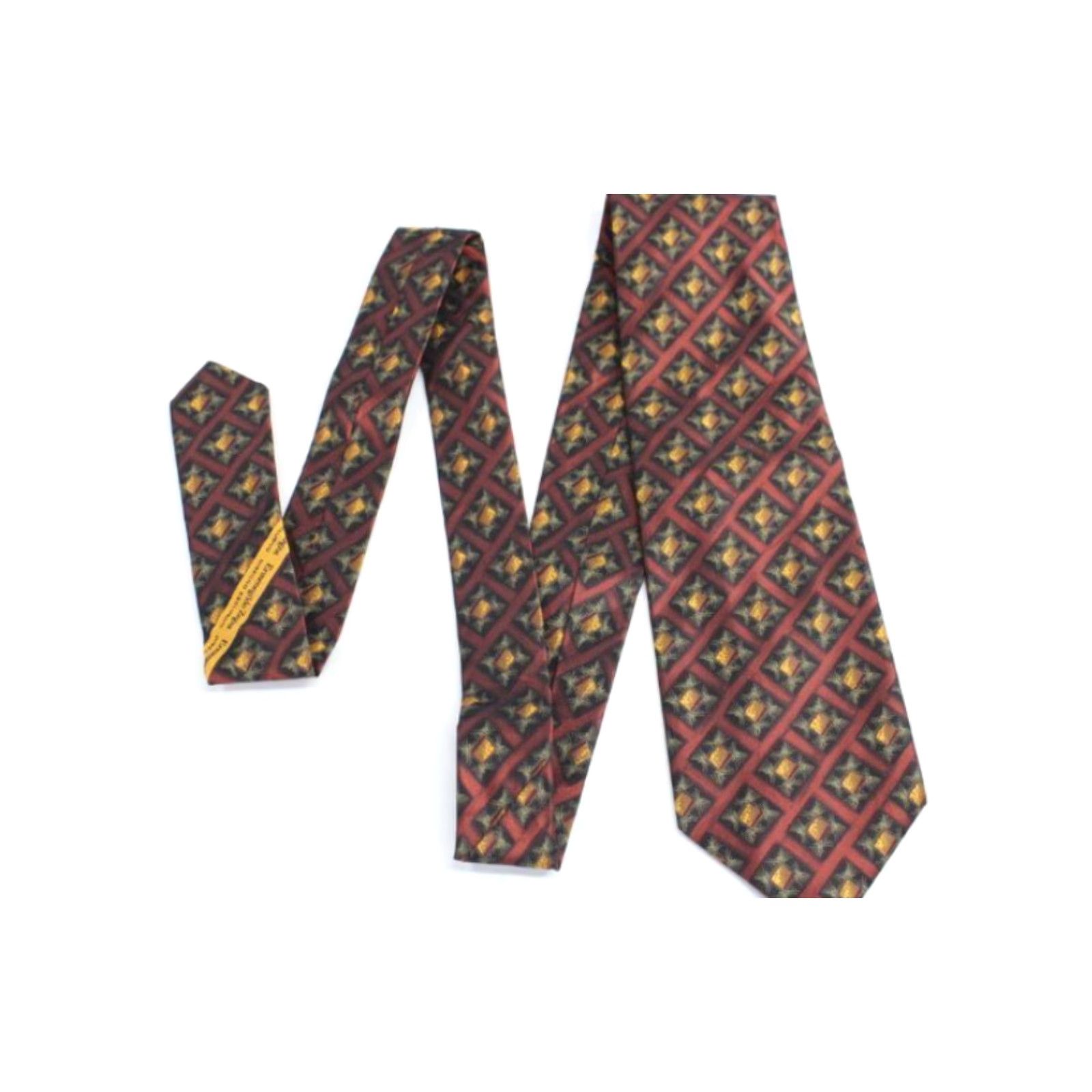 Ermenegildo Zegna VINTAGE Ermenegildo Zegna Necktie Men’s Designer Silk Geometric Brown Gold Italy Tie Brown Gold Geometric Silk 55.5" Short N/A Size ONE SIZE - 2 Thumbnail
