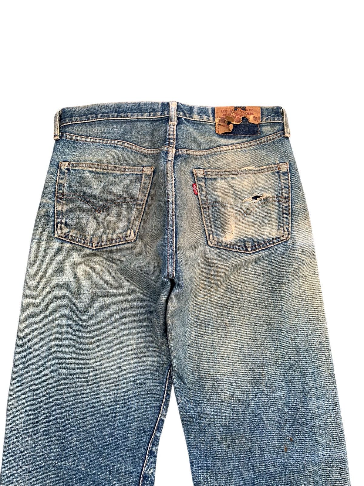 Levi's TRASHER💥VINTAGE LEVIS BIG E SELVEDGE DAMAGE DISTRESSED DENIM Size US 31 - 6 Thumbnail