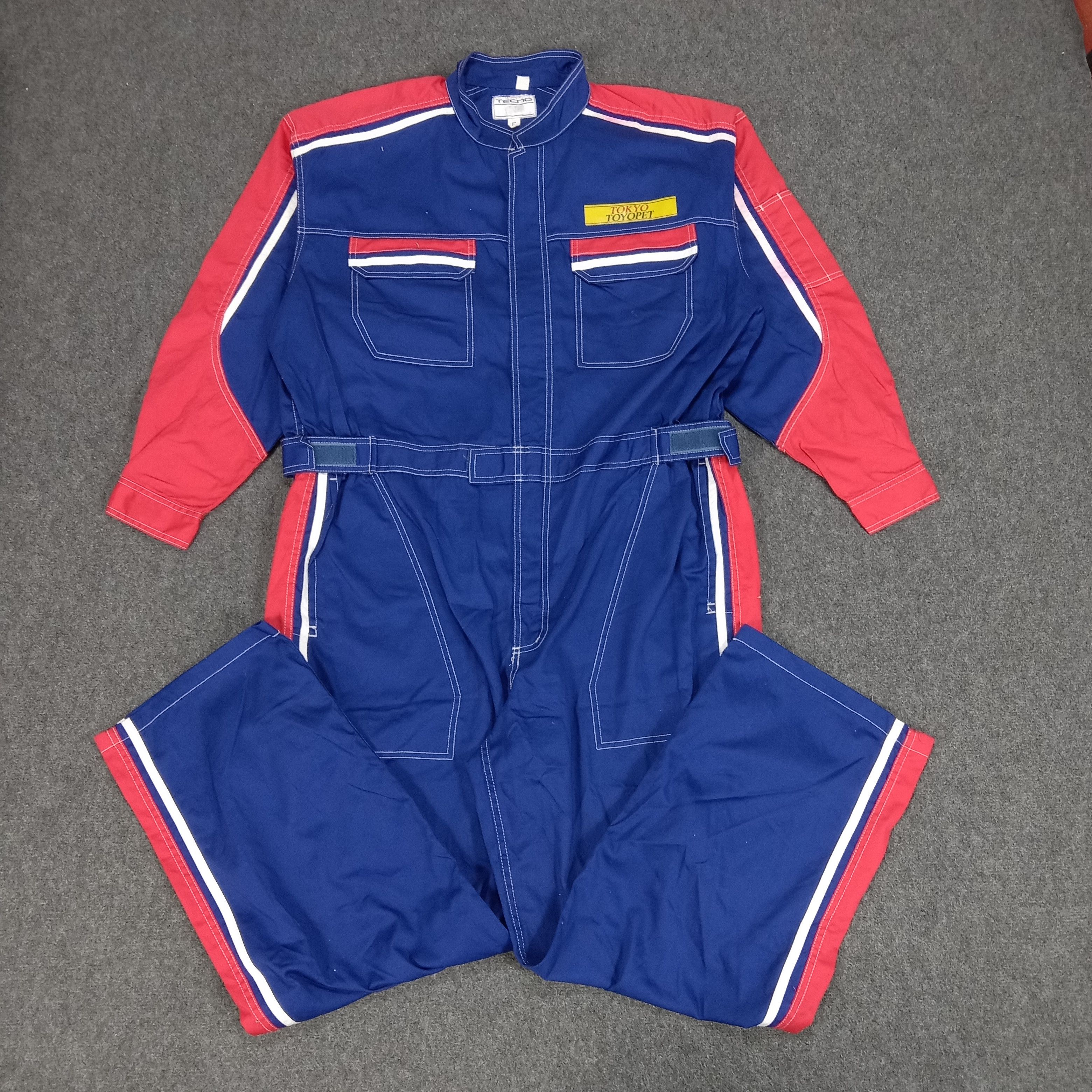 Japanese Brand × Vintage Toyota Tecno Japanese Toyopet Racing Coverall Jacket Size US XL / EU 56 / 4 - 4 Thumbnail