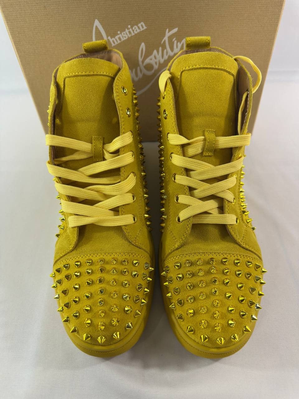 Christian Louboutin Christian Louboutin Louis Orlato Spikes Flat Sneakers Suede Size US 11 / EU 44 - 4 Thumbnail