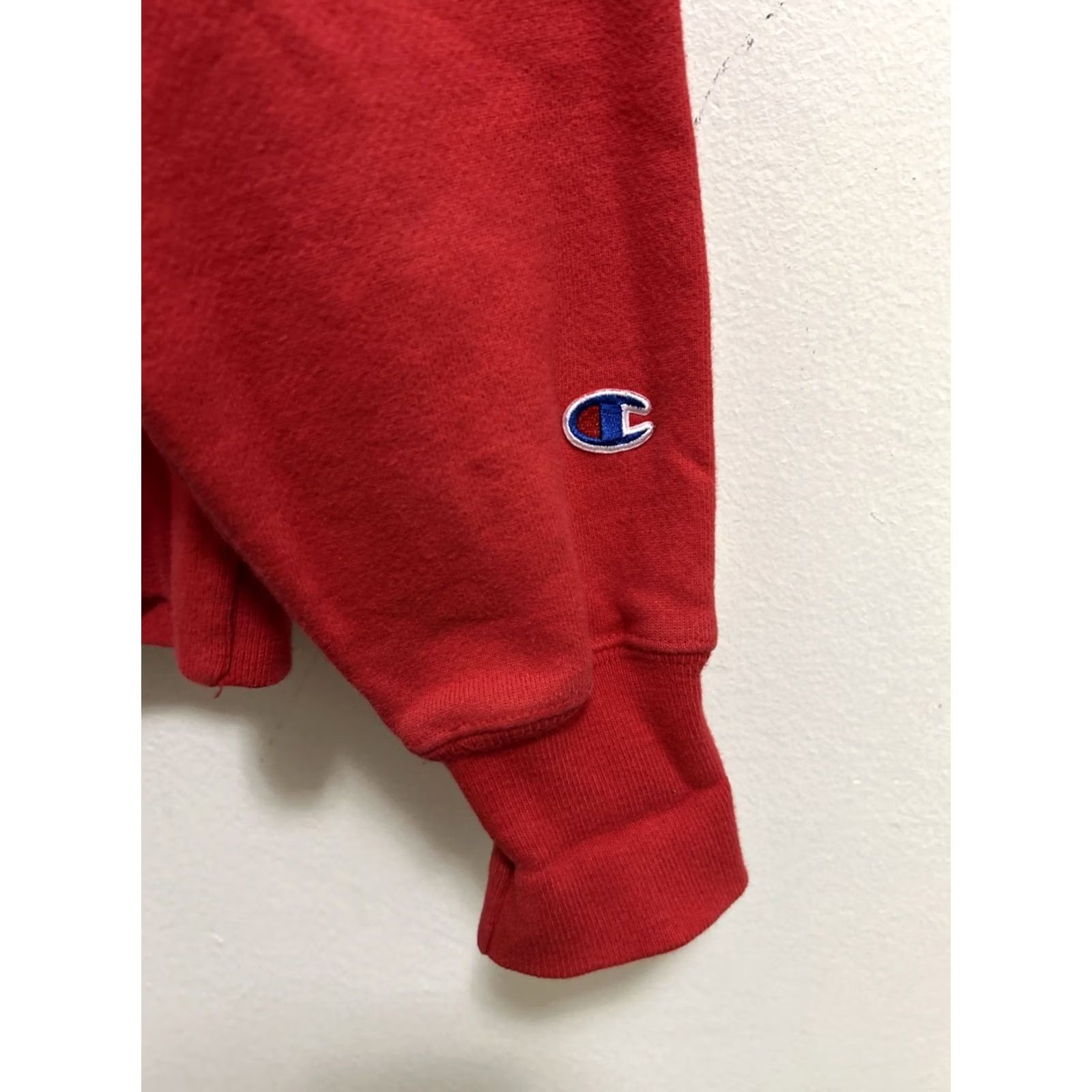 Champion VINTAGE Champion Reverse Weave Hoodie Mens M Red Long Sleeve Hooded Sweatshirt Size US M / EU 48-50 / 2 - 4 Thumbnail