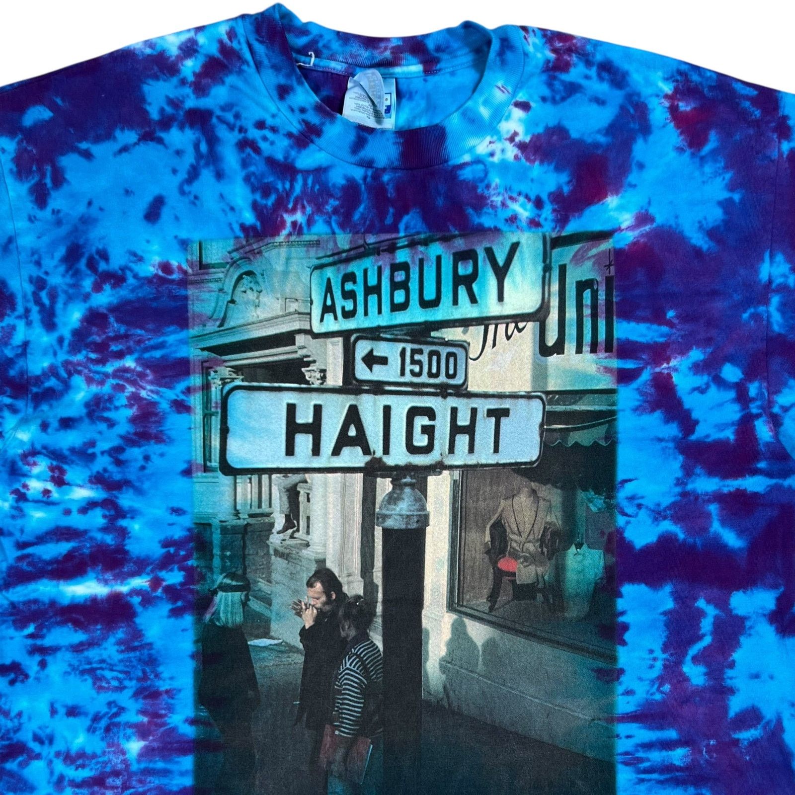 Band Tees × Grateful Dead × Vintage Vintage 1995 Haight & Ashbury tie dye 1960s hippie tee (XL) Size US XL / EU 56 / 4 - 2 Thumbnail