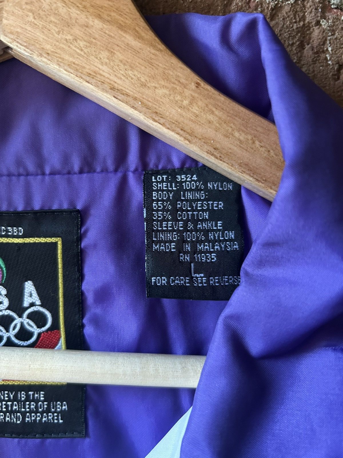Other Vintage 90s Olympic JCPenney Team USA Purple Windbreaker Size US L / EU 52-54 / 3 - 4 Thumbnail