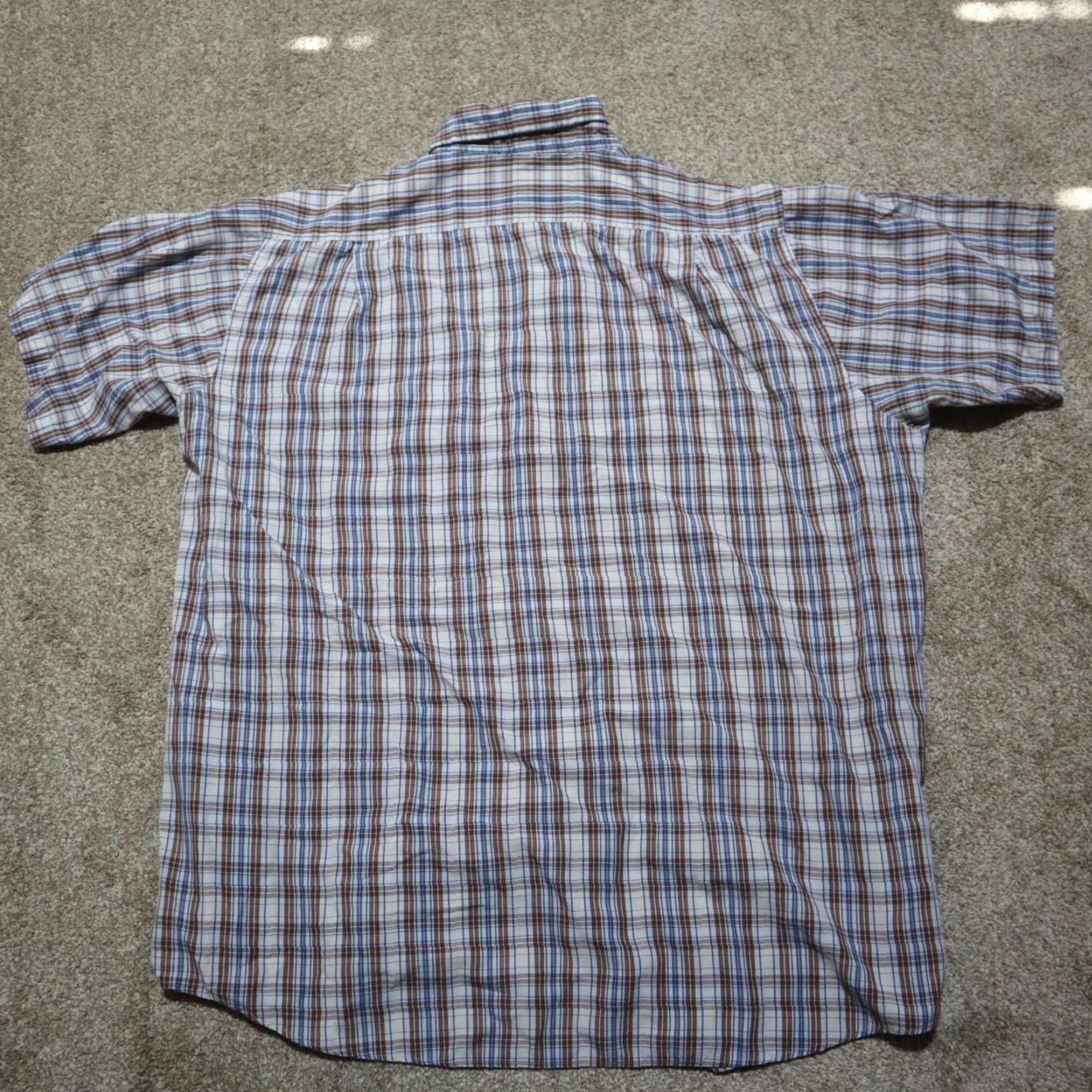 Beverly Hills Polo Club VINTAGE Beverly Hills Polo Club Shirt Plaid Brown 3XLT Big & Tall Long Sleeve Button-Up Stretch Adult Mens Size US XXL / EU 58 / 5 - 8 Thumbnail