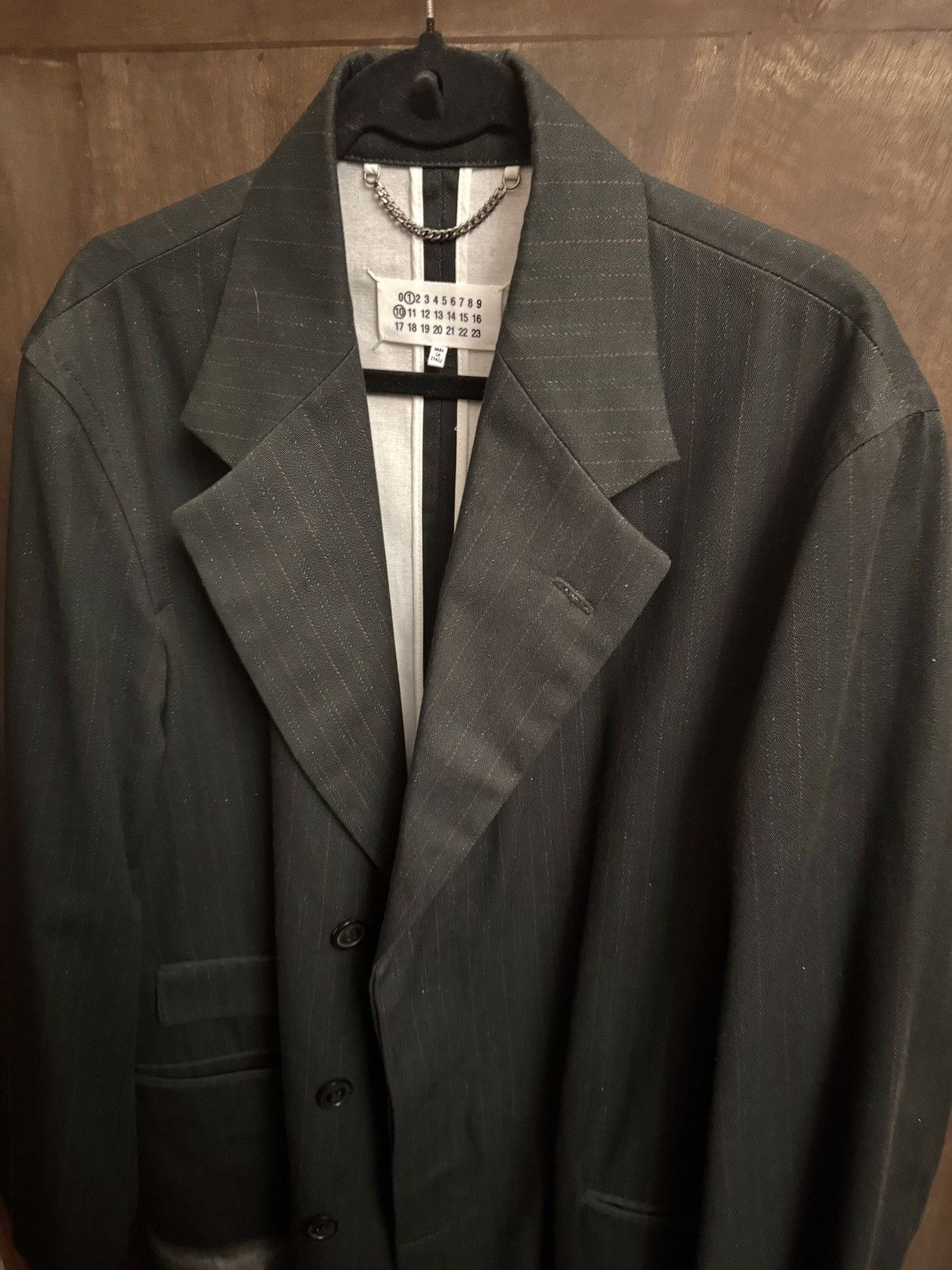 Maison Margiela margiela men runway 2024 printed tailored coat 46 os Size US S / EU 44-46 / 1 - 15 Thumbnail