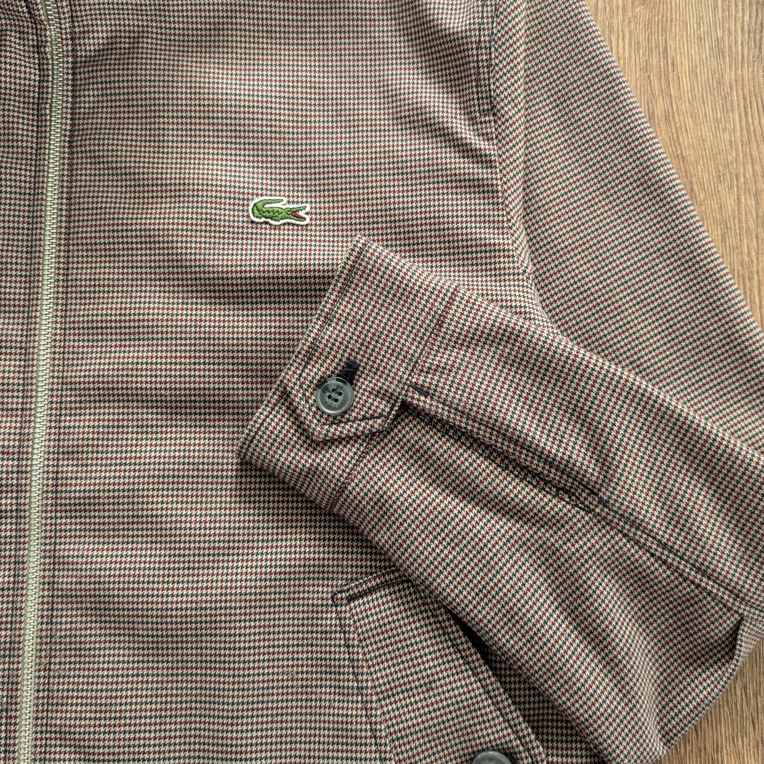Lacoste Lacoste Houndstooth Zip Bomber Jacket Size M/L Luxury Brand Size US M / EU 48-50 / 2 - 11 Thumbnail