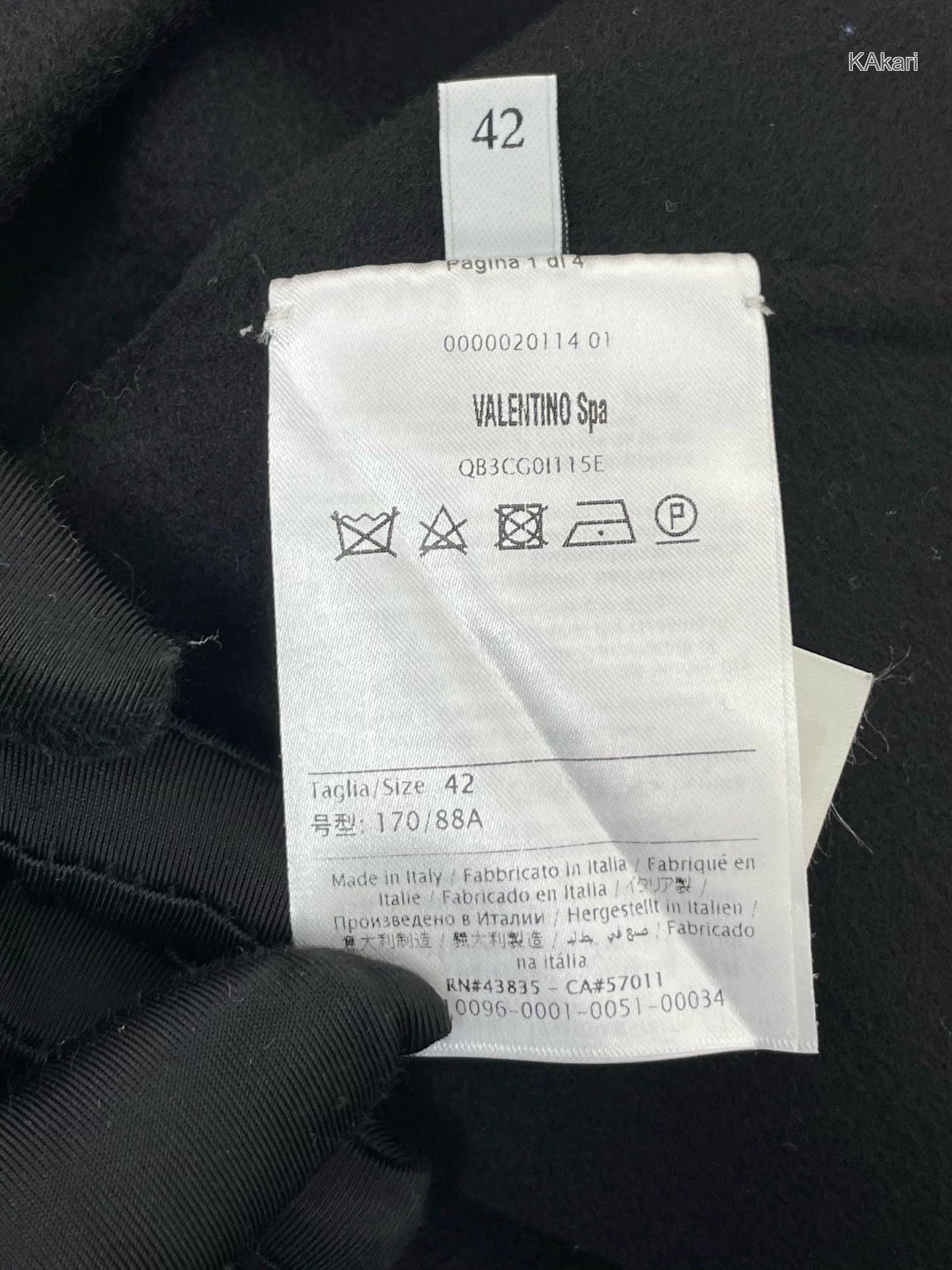 Valentino Valentino Black Cloak Coat Size US XS / EU 42 / 0 - 4 Thumbnail