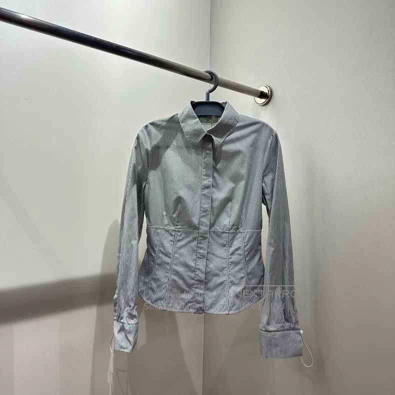 Fendi Fendi Fine Striped Long Sleeve Shirt, Cotton Size XS / US 0-2 / IT 36-38 - 1 Thumbnail