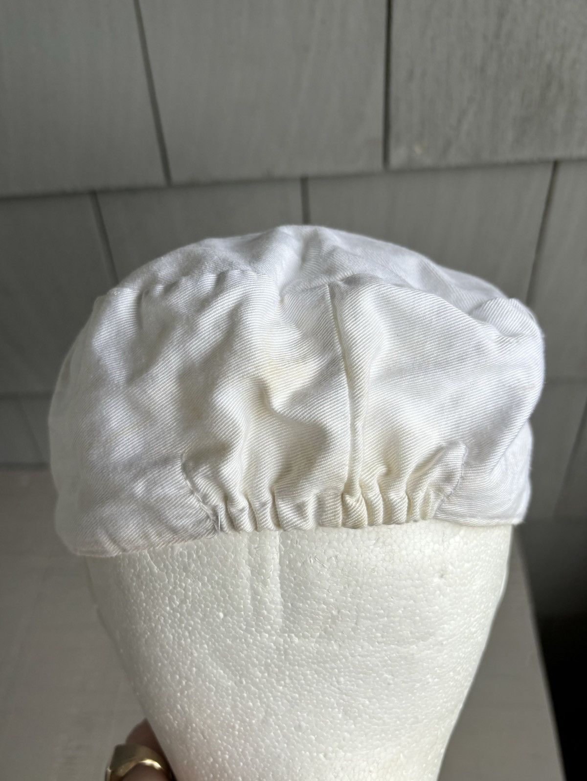 Oshkosh × Vintage Vintage Painters Cap White Elastic Fitted Home Depot Workwea Size ONE SIZE - 5 Thumbnail