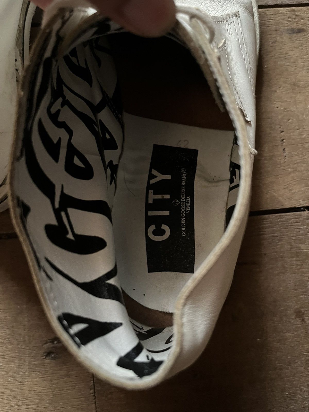 Golden Goose 🔥Rare GGDB City Boots Leather Mid-Rise Graffiti Lining Size US 9.5 / EU 42-43 - 8 Thumbnail