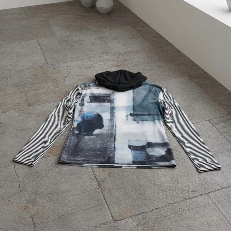 Other The Cop Copine Striped Hooded Top Size ONE SIZE - 6 Thumbnail