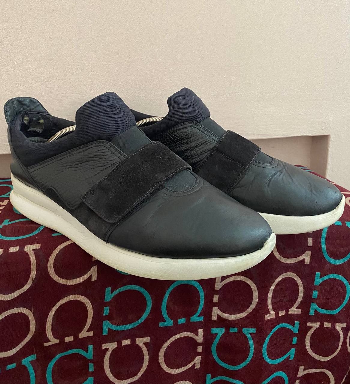 Salvatore Ferragamo 🔥 Salvatore Ferragamo Dion Slip On Sneaker 44 11.5 EE Black Size US 11.5 / EU 44-45 - 2 Thumbnail