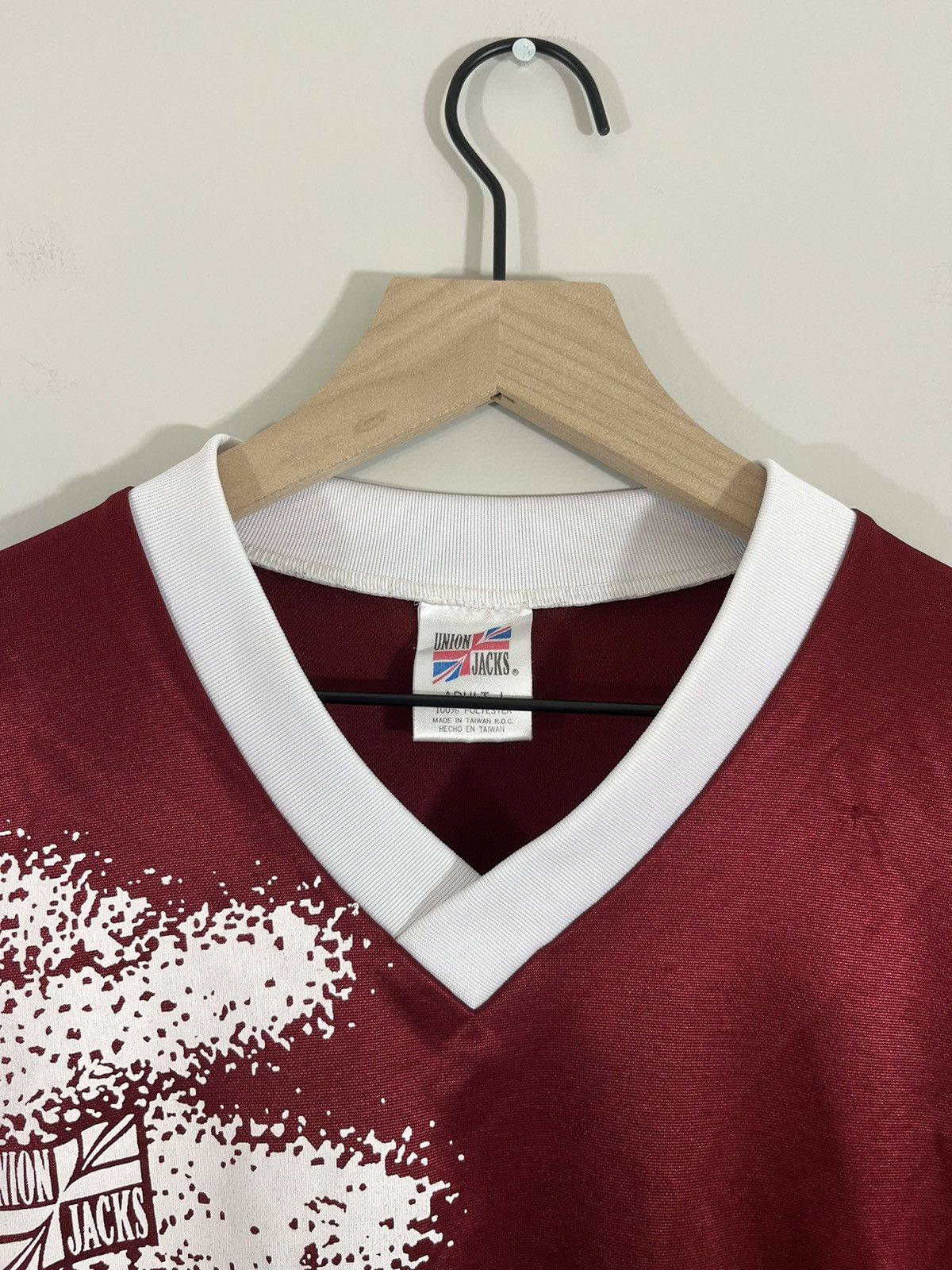 Vintage English Football Distressed Faded Soccer Jersey Size US L / EU 52-54 / 3 - 4 Thumbnail