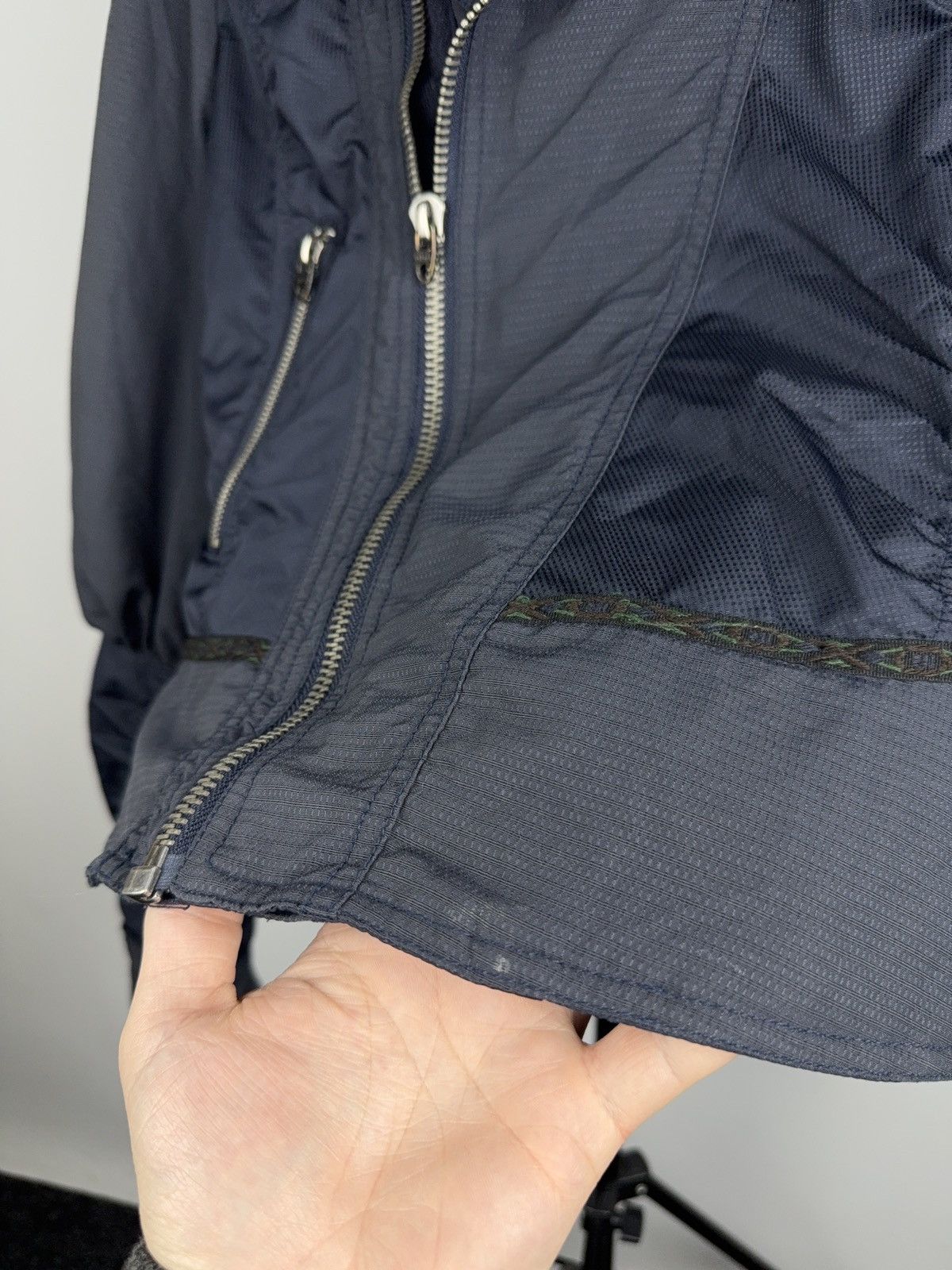 Diesel 00s Archive Diesel Cropped Moto Jacket Zip Tech Y2K Archive Size S / US 4 / IT 40 - 7 Thumbnail