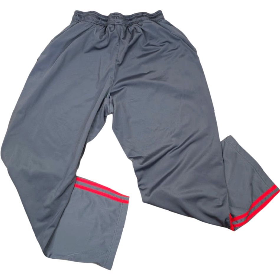 Adidas Adidas Track Pants Mens Size Medium Gray Red Athletic Warm Up 027344 AAL001 Size US 31 - 4 Thumbnail