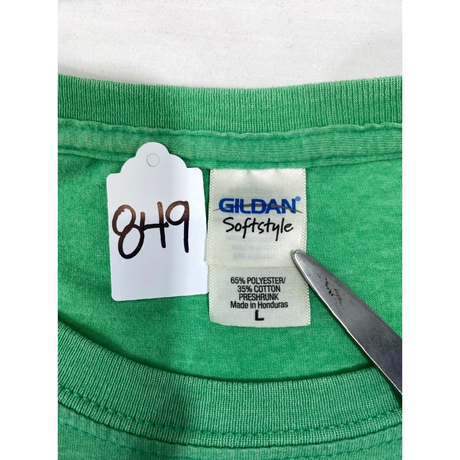 Gildan Gildan Softstyle T-Shirt Mens Size L Blue Short Sleeve Crew Neck Arron Says Relax #848 Size US L / EU 52-54 / 3 - 4 Thumbnail