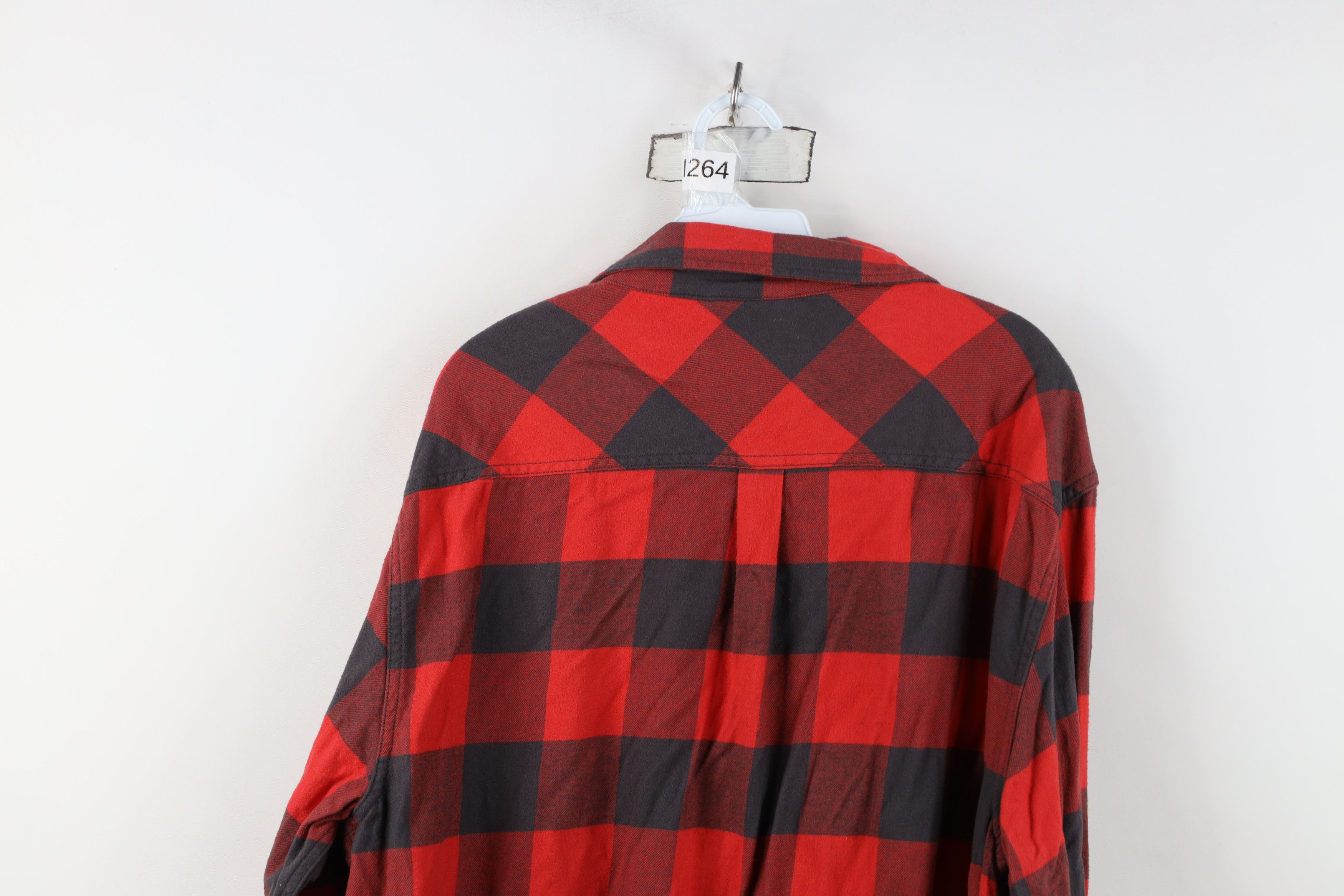 Vintage Vintage 90s Streetwear Flannel Collared Button Shirt Plaid Size US XXL / EU 58 / 5 - 12 Thumbnail