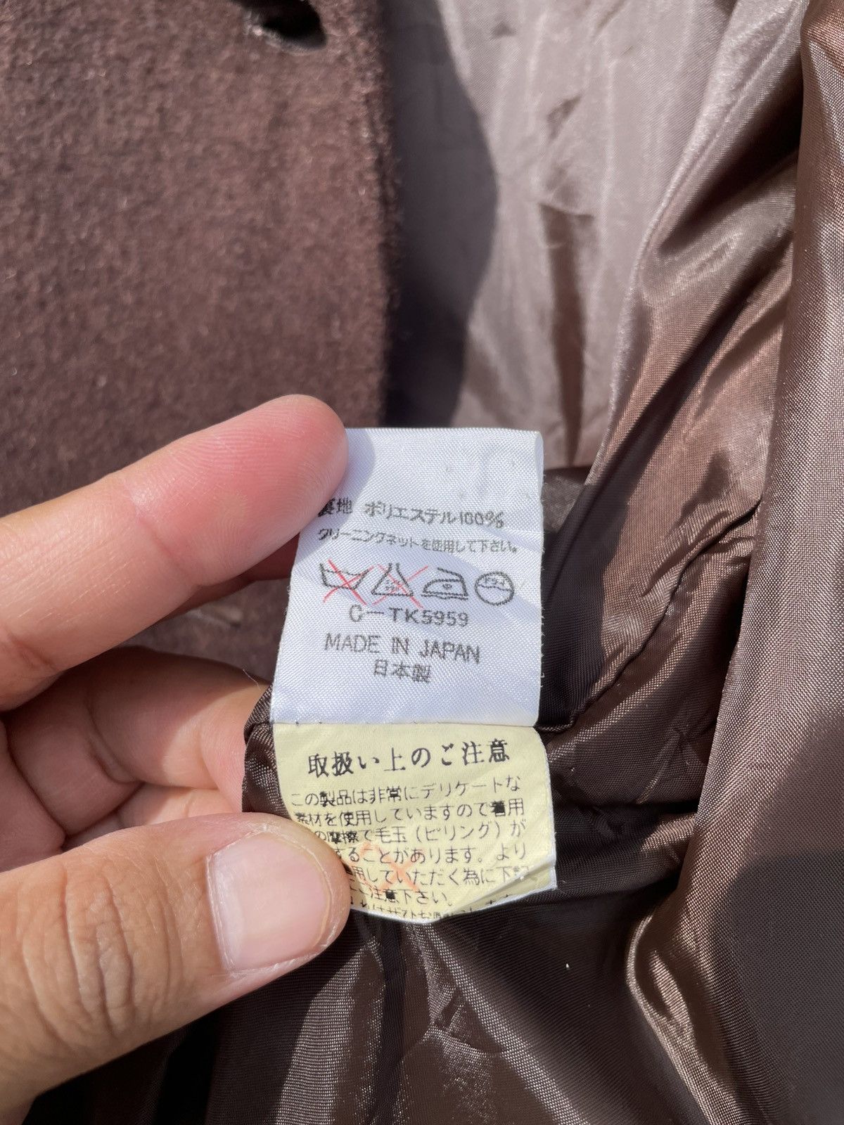 Japanese Brand 🔥Accept Binding Offer🔥 Studio M2 Wool Peacoat Jacket Size S / US 4 / IT 40 - 10 Thumbnail