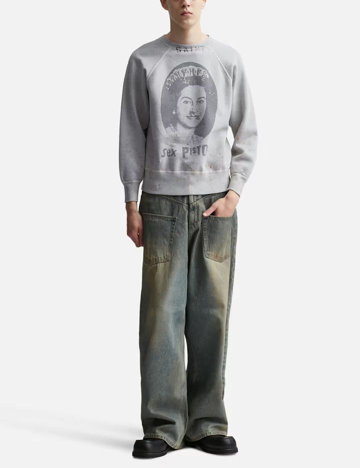 Saint Michael o1mle0326 Pistols Sweatshirt in Gray Size US M / EU 48-50 / 2 - 3 Thumbnail