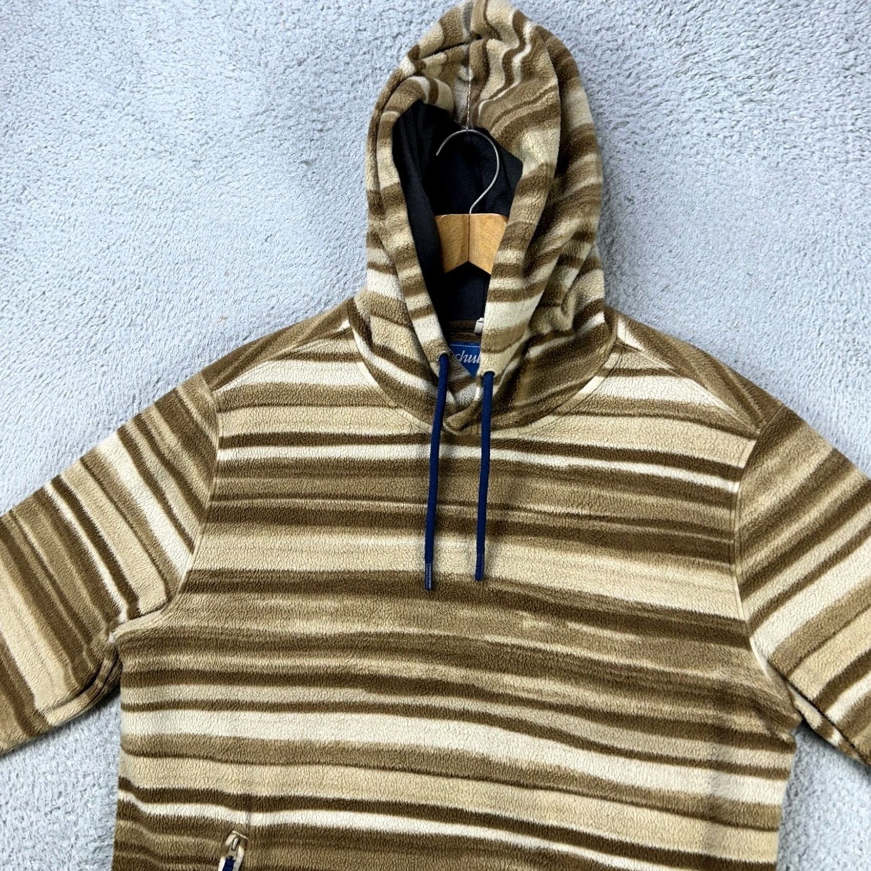 Chubbies Chubbies Sweatshirt Hoodie Men L Brown Stripes Drawstring Long Sleeve Pocket Pullover Outdoor Size US L / EU 52-54 / 3 - 5 Thumbnail