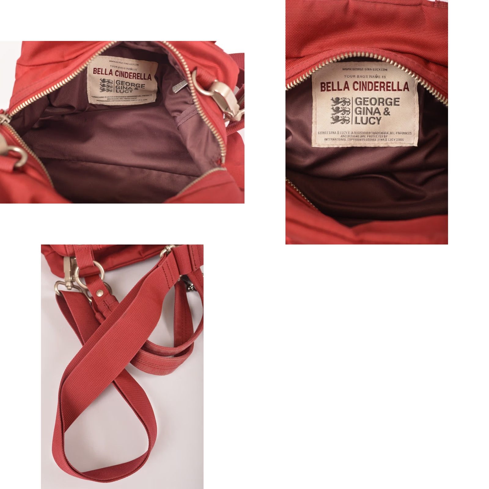 George Gina & Lucy VINTAGE George Gina & Lucy GG&L Bella Cinderella Red Shoulder Hand Bag Women Bag 2005 Upper Theme Accessories Womens Size ONE SIZE - 9 Thumbnail