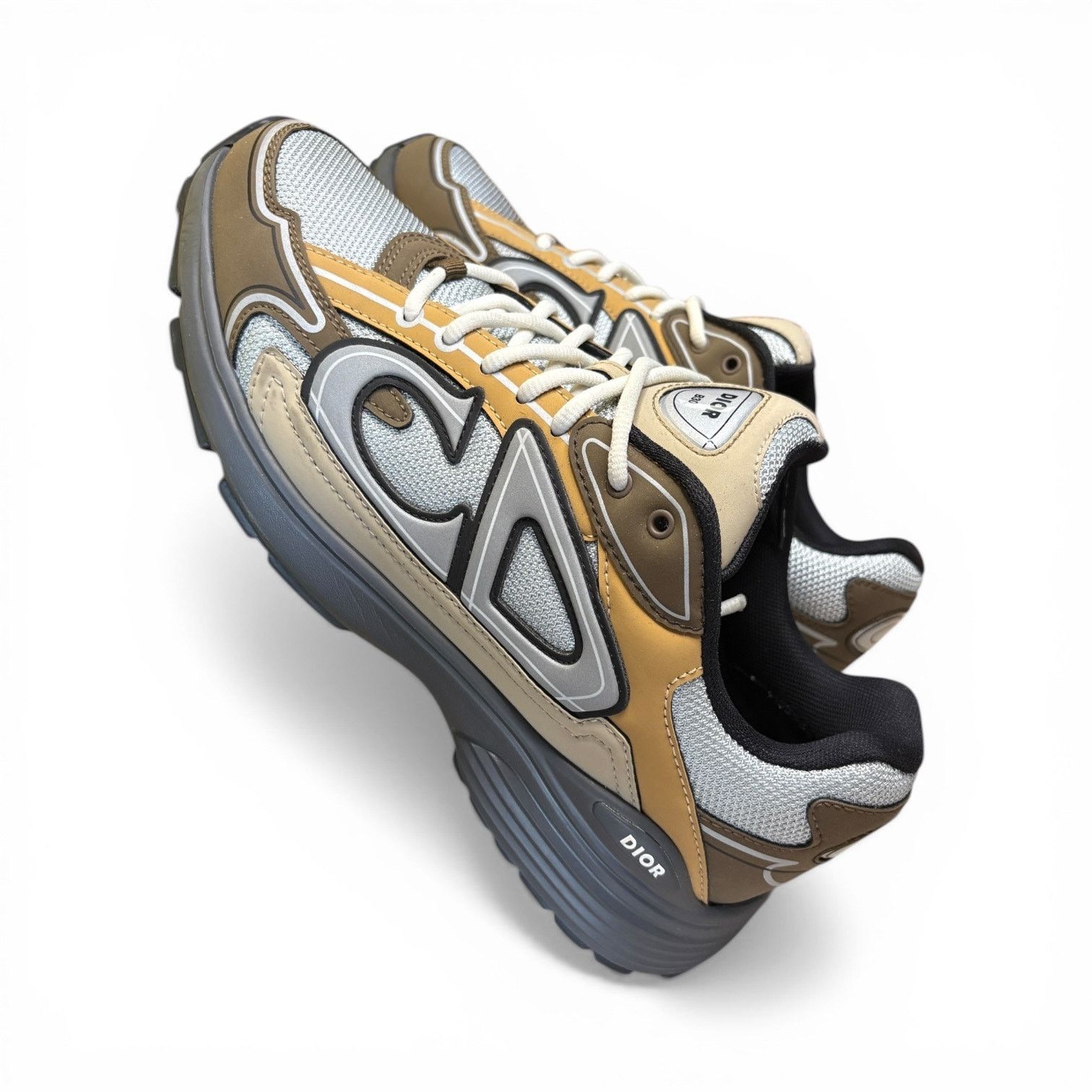 Dior Dior B30 Brown Orange Reflective Sneakers | Size 10 Size US 10 / EU 43 - 4 Thumbnail