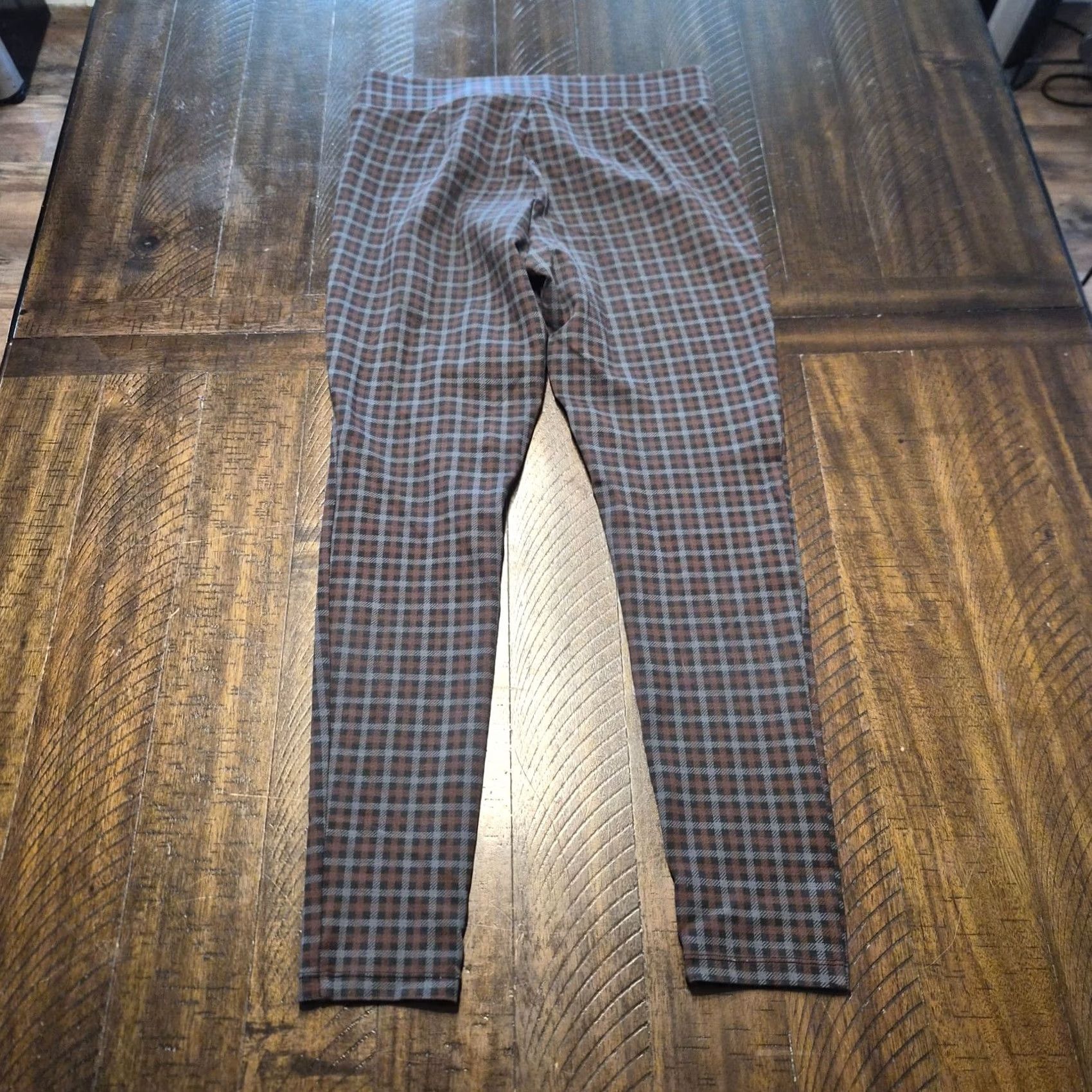 Loft Loft Pants Womens Plaid Knit Pull On Ankle Medium G275 Stretch Slim Leggings Multicolor Size 32" / US 10 / IT 46 - 5 Thumbnail