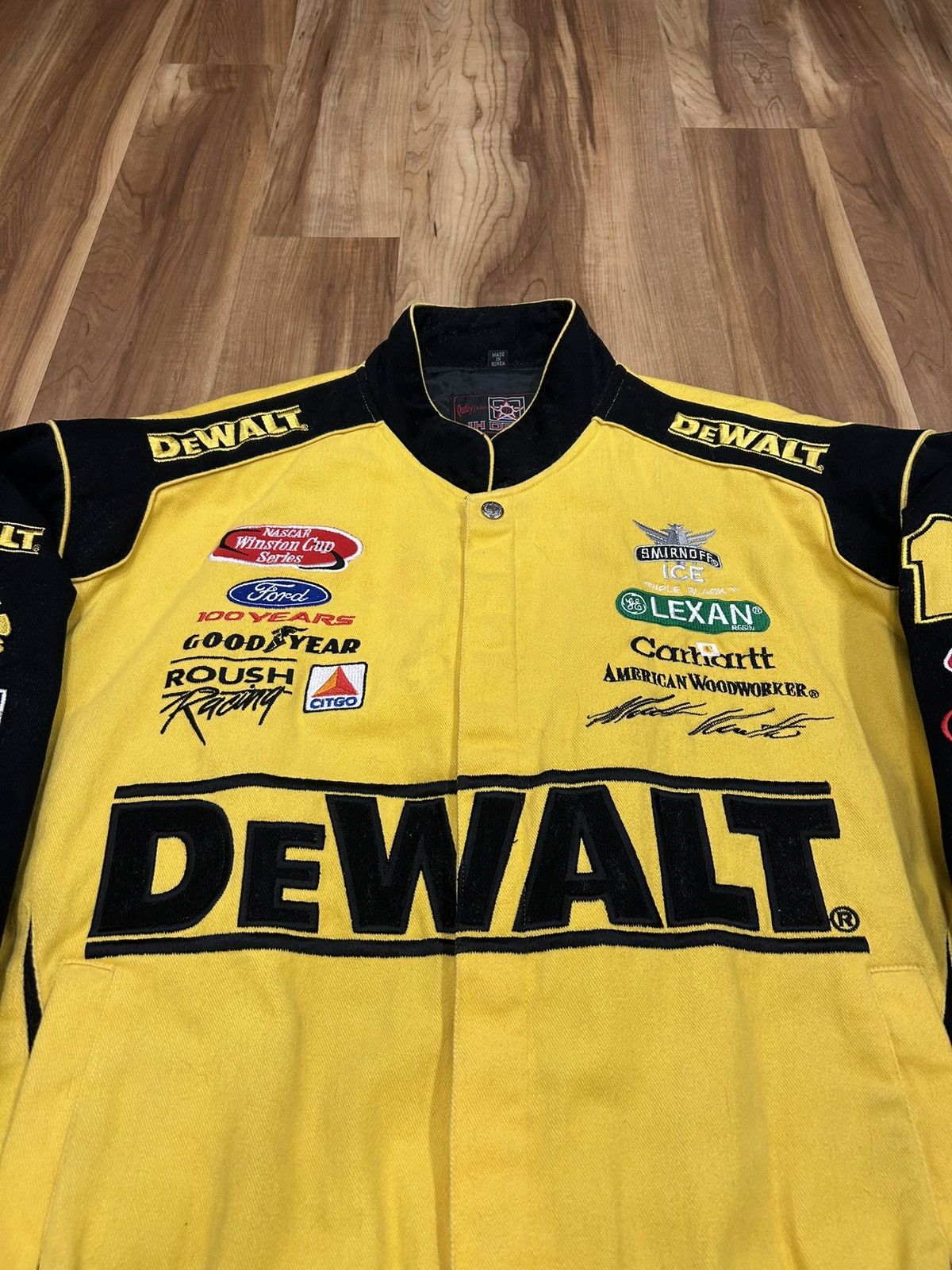 JH Design Vintage JH Designs NASCAR Matt Kenseth DeWalt Racing Jacket Size US L / EU 52-54 / 3 - 3 Thumbnail