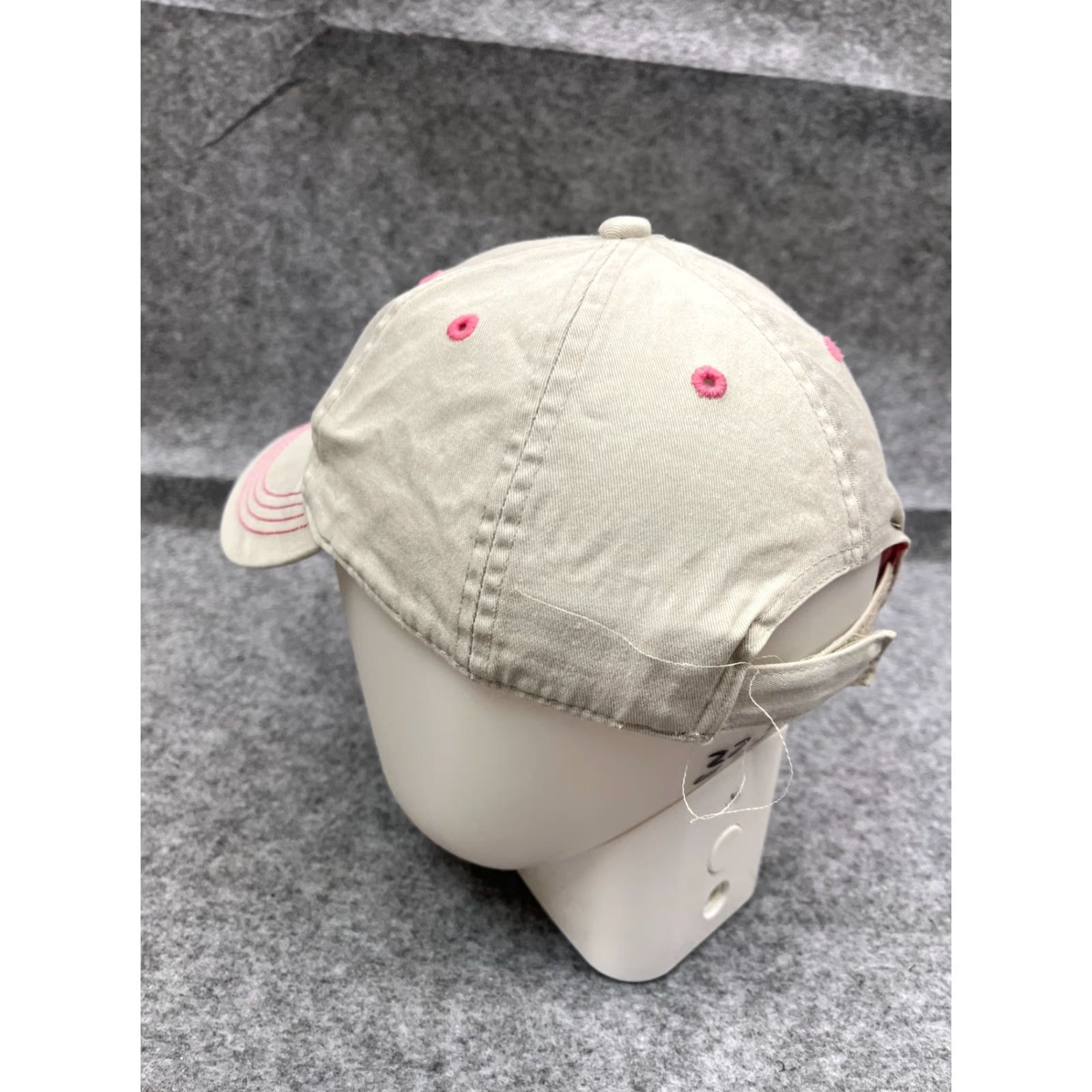 Vintage Miller Lite Hat Cap Strap Back Women One Size White Pink Floral 100% Cotton Baseball Cap Adjustable Womens Hats Accessories Size ONE SIZE - 5 Thumbnail