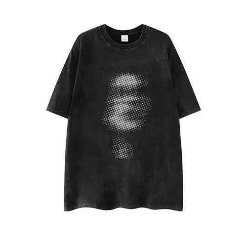 VIBE Street Hip Hop Fuzzy Portrait Print Short Sleeve T-Shirt Size US M / EU 48-50 / 2 - 7 Thumbnail