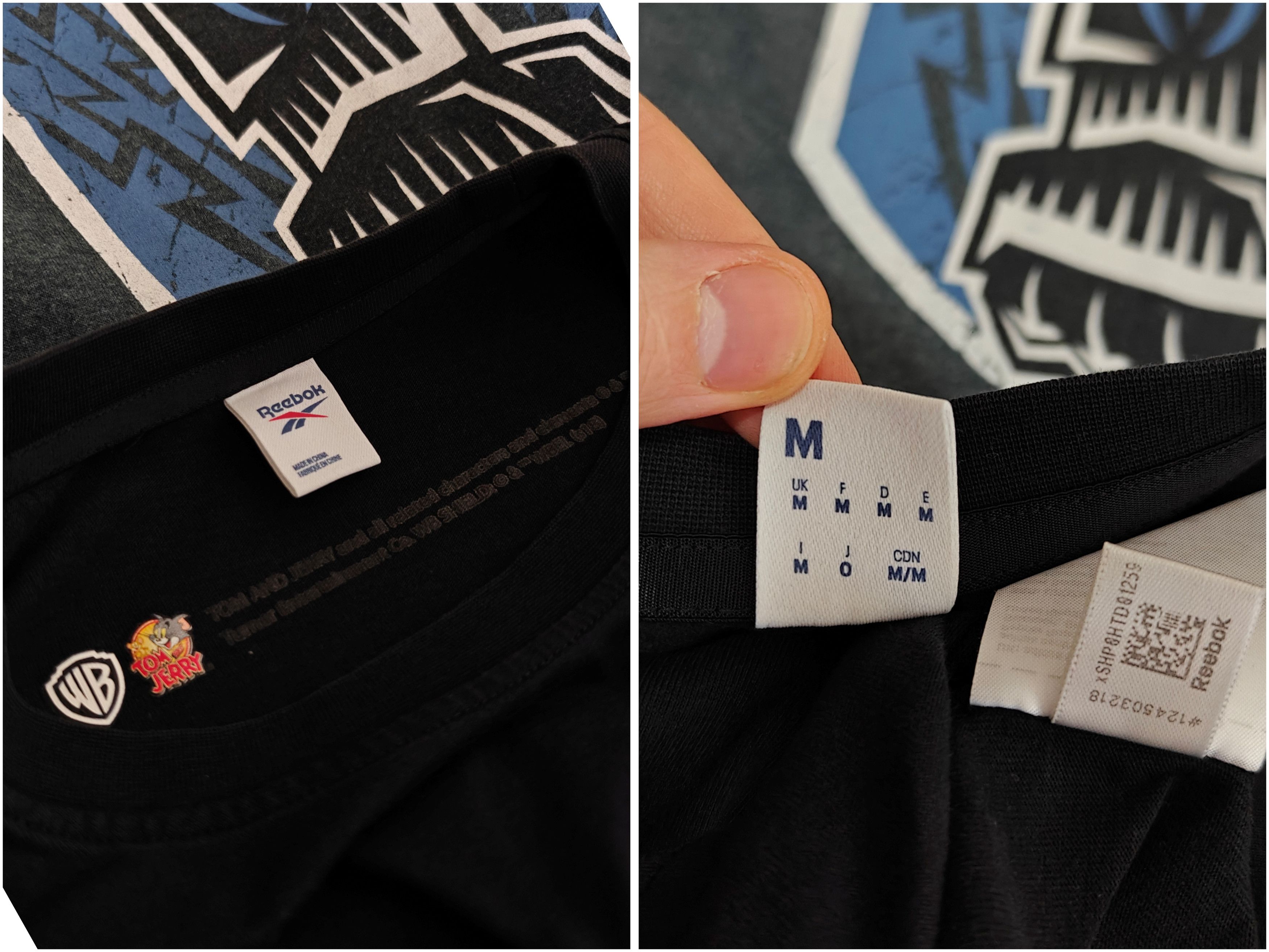 Reebok Reebok T-Shirt Tom & Jerry Black Tee size M Size US M / EU 48-50 / 2 - 10 Thumbnail