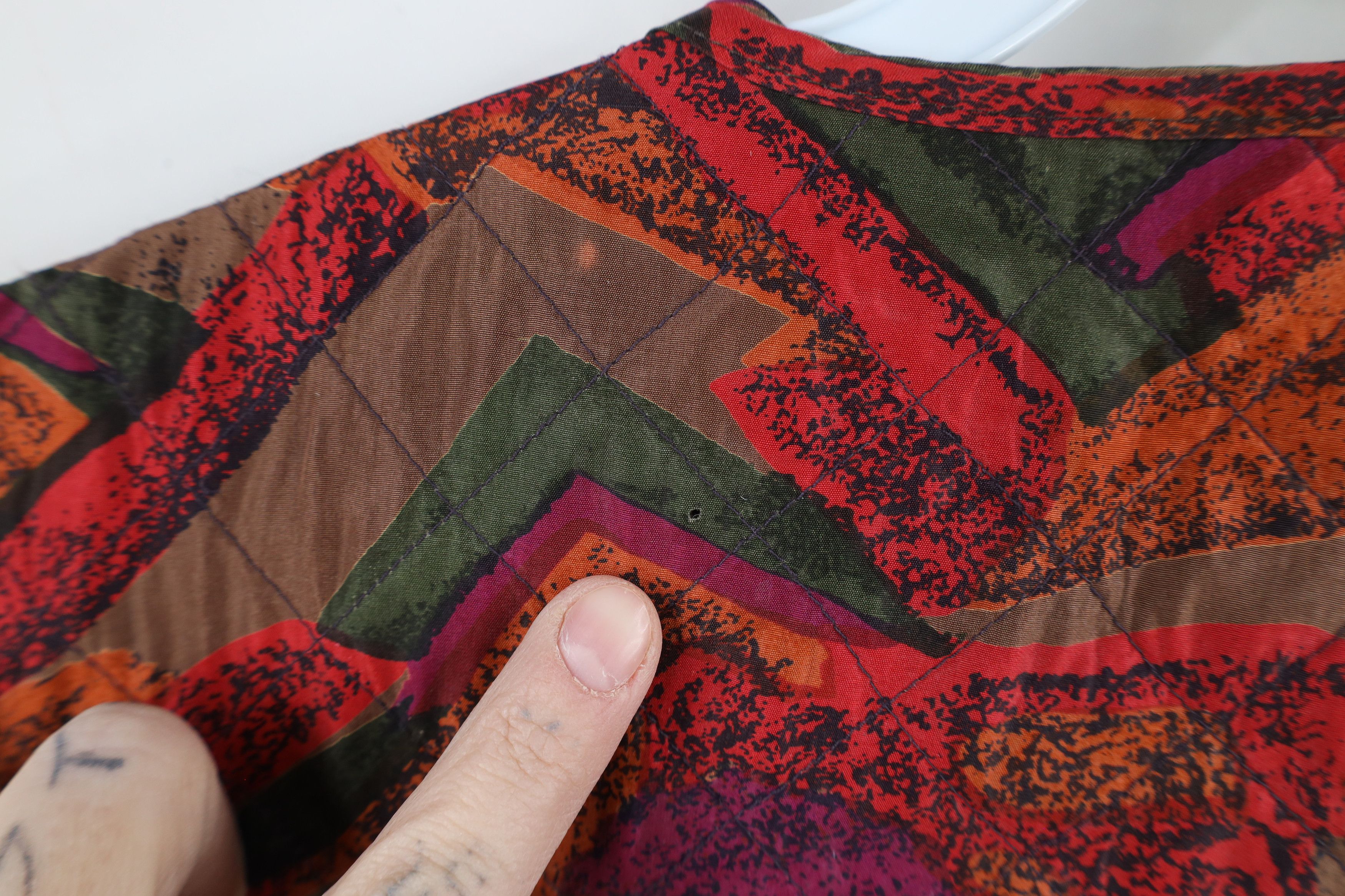Vintage Vintage 90s Streetwear Silk Quilted Full Zip Vest Jacket Size S / US 4 / IT 40 - 9 Thumbnail