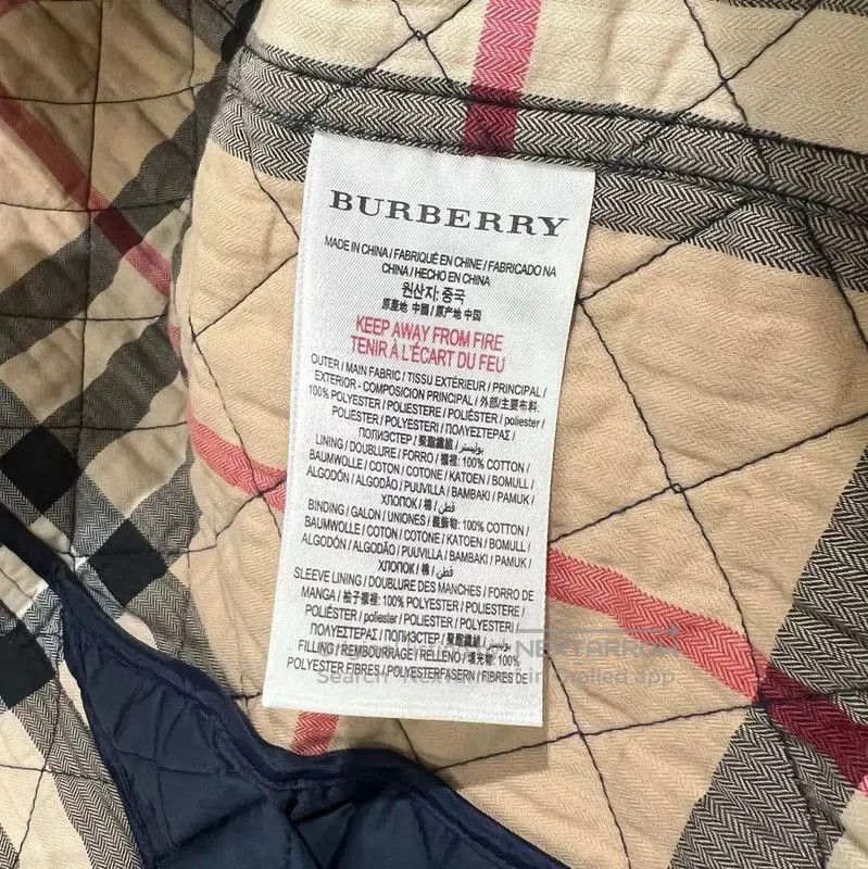 Burberry Burberry Medium Blue Quilted Long Coat. Size M / US 6-8 / IT 42-44 - 5 Thumbnail