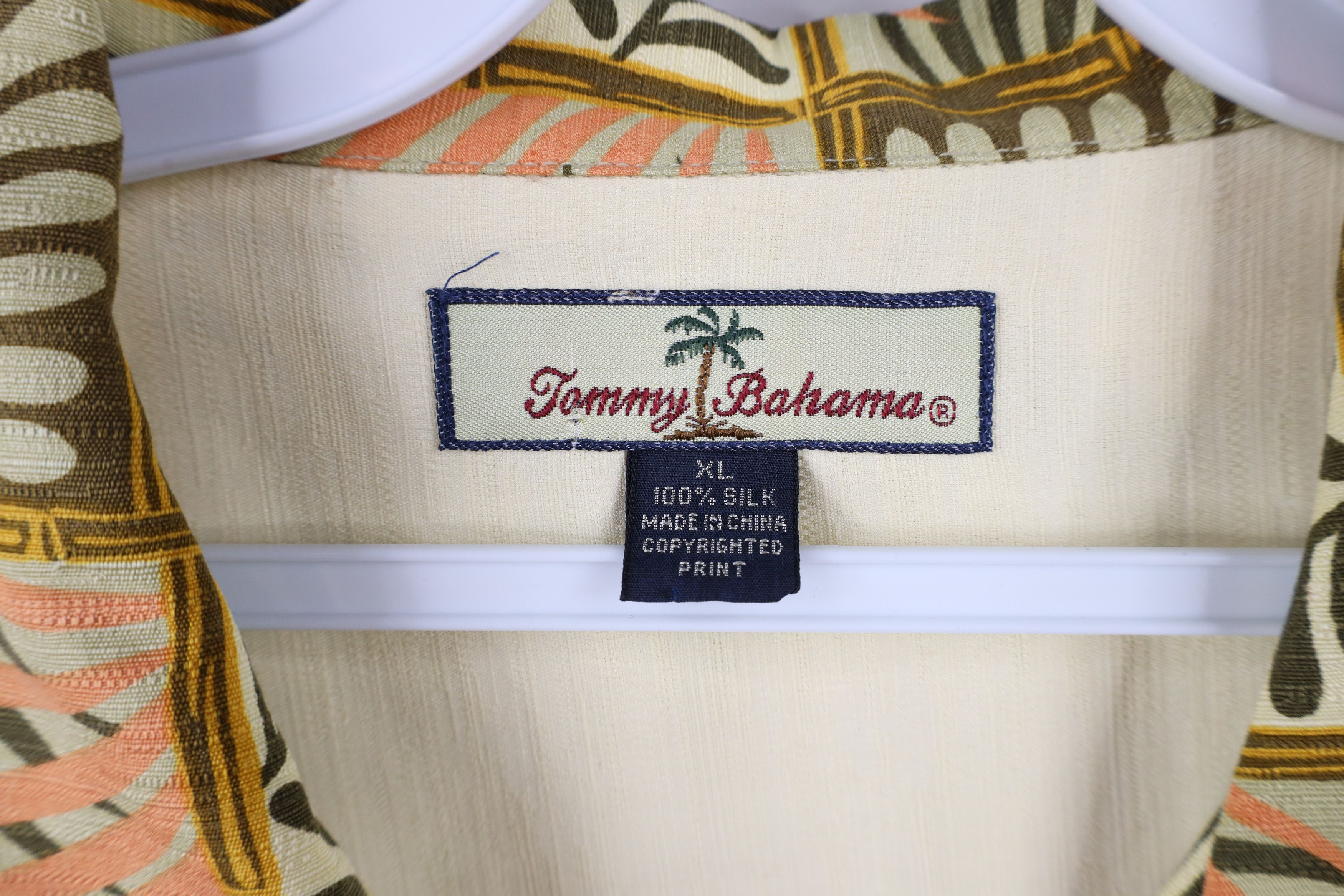 Tommy Bahama × Vintage Vintage 90s Tommy Bahama Collar Luau Girl Hawaiian Shirt Size US XL / EU 56 / 4 - 8 Thumbnail
