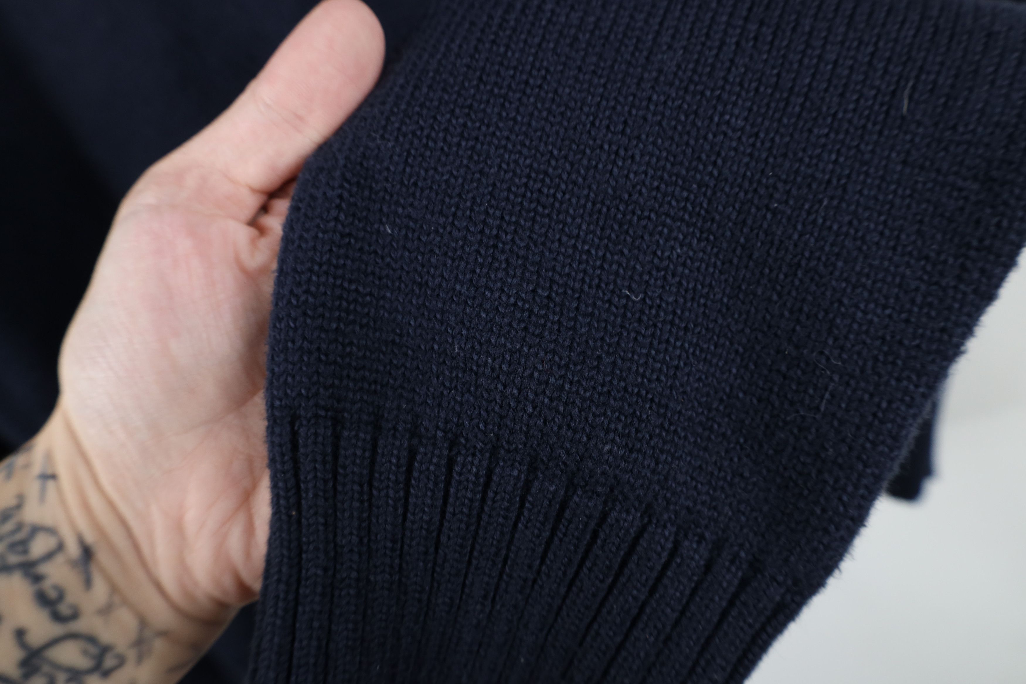 Ralph Lauren Vintage Ralph Lauren Knit Half Zip Pullover Sweater Blue Size US L / EU 52-54 / 3 - 6 Thumbnail
