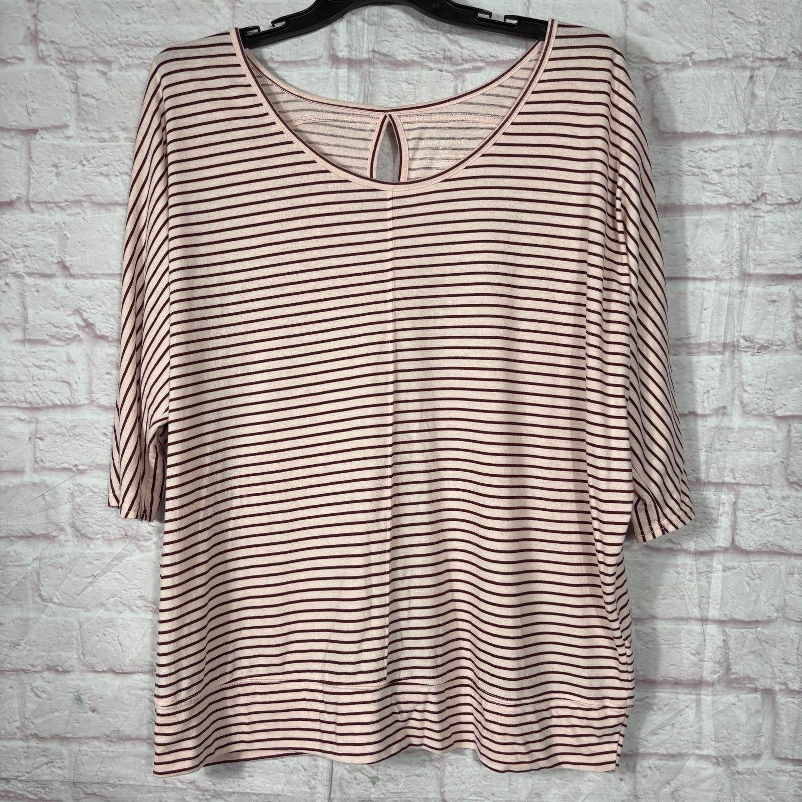 Other Lane Bryant Striped 3/4 Sleeve Top Size 18/20 Size XL / US 12-14 / IT 48-50 - 1 Thumbnail