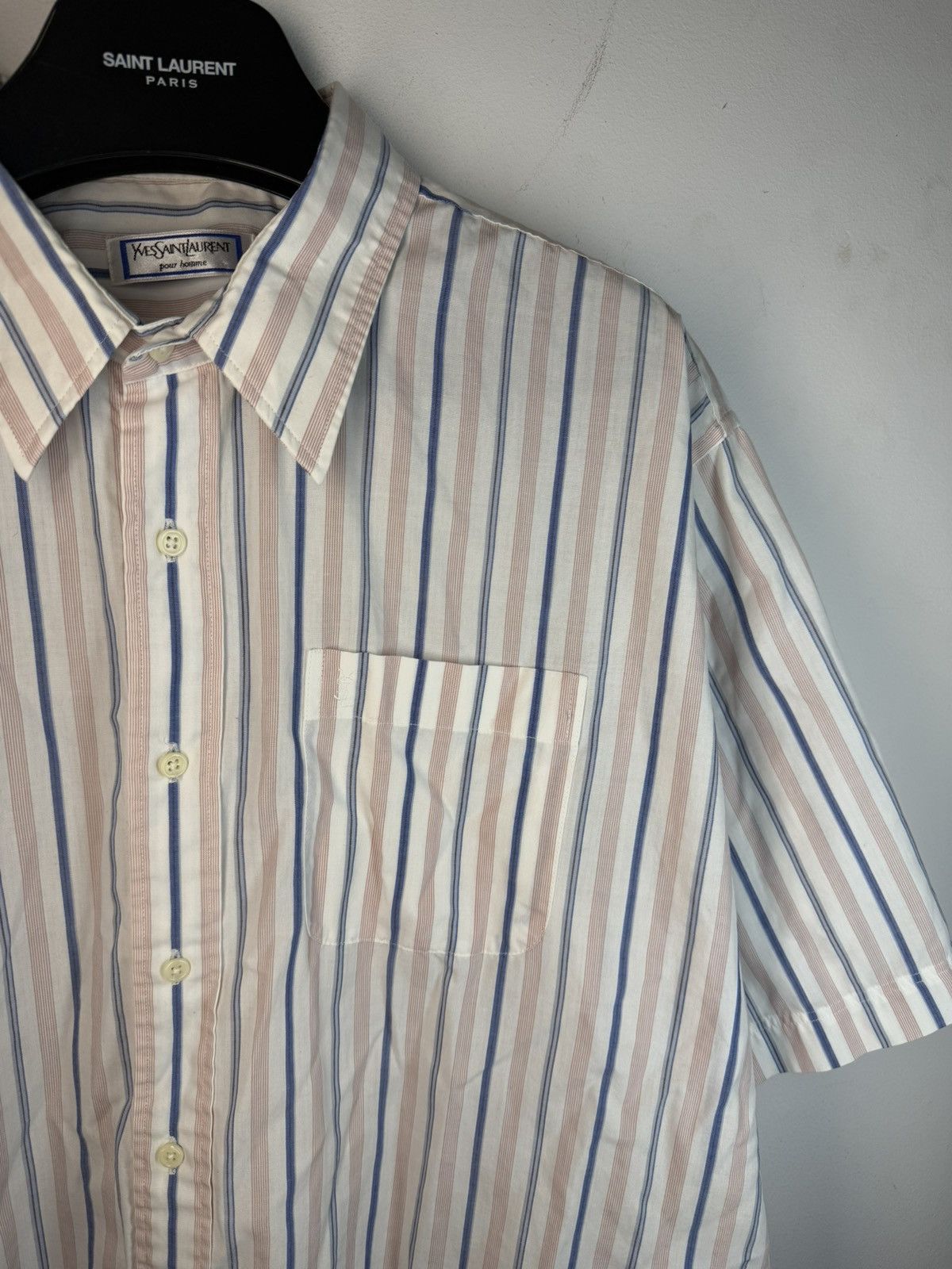 Yves Saint Laurent Super Soft YSL Shirt Summer 90s w/ Logo Size US XL / EU 56 / 4 - 20 Thumbnail
