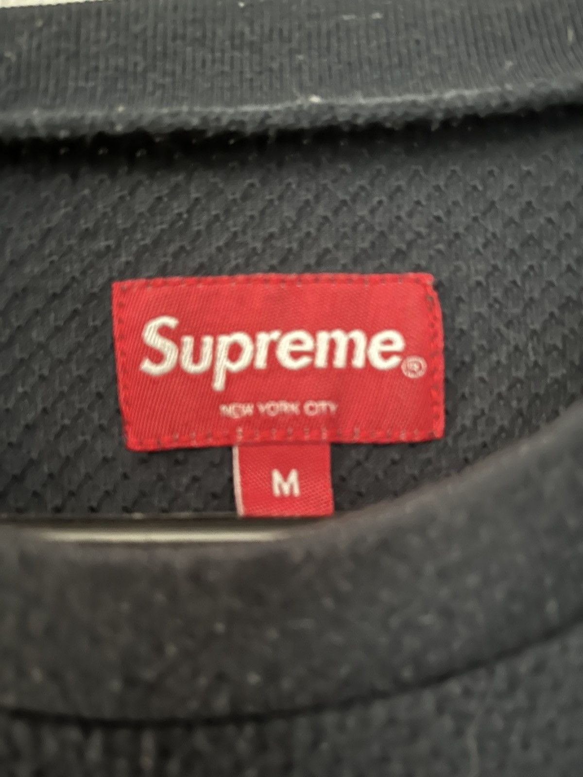 Supreme Supreme Mesh Arc Logo Navy Short Sleeve T Shirt Size US M / EU 48-50 / 2 - 2 Thumbnail