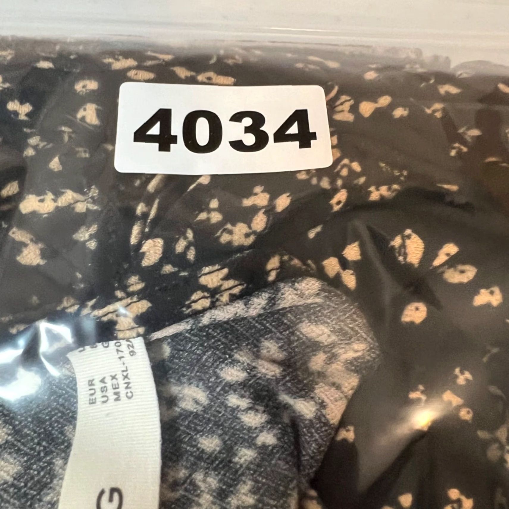 Mango Mango MNG Womens Size 8 Floral Black Beige Long Sleeve Dress Size M / US 6-8 / IT 42-44 - 7 Thumbnail