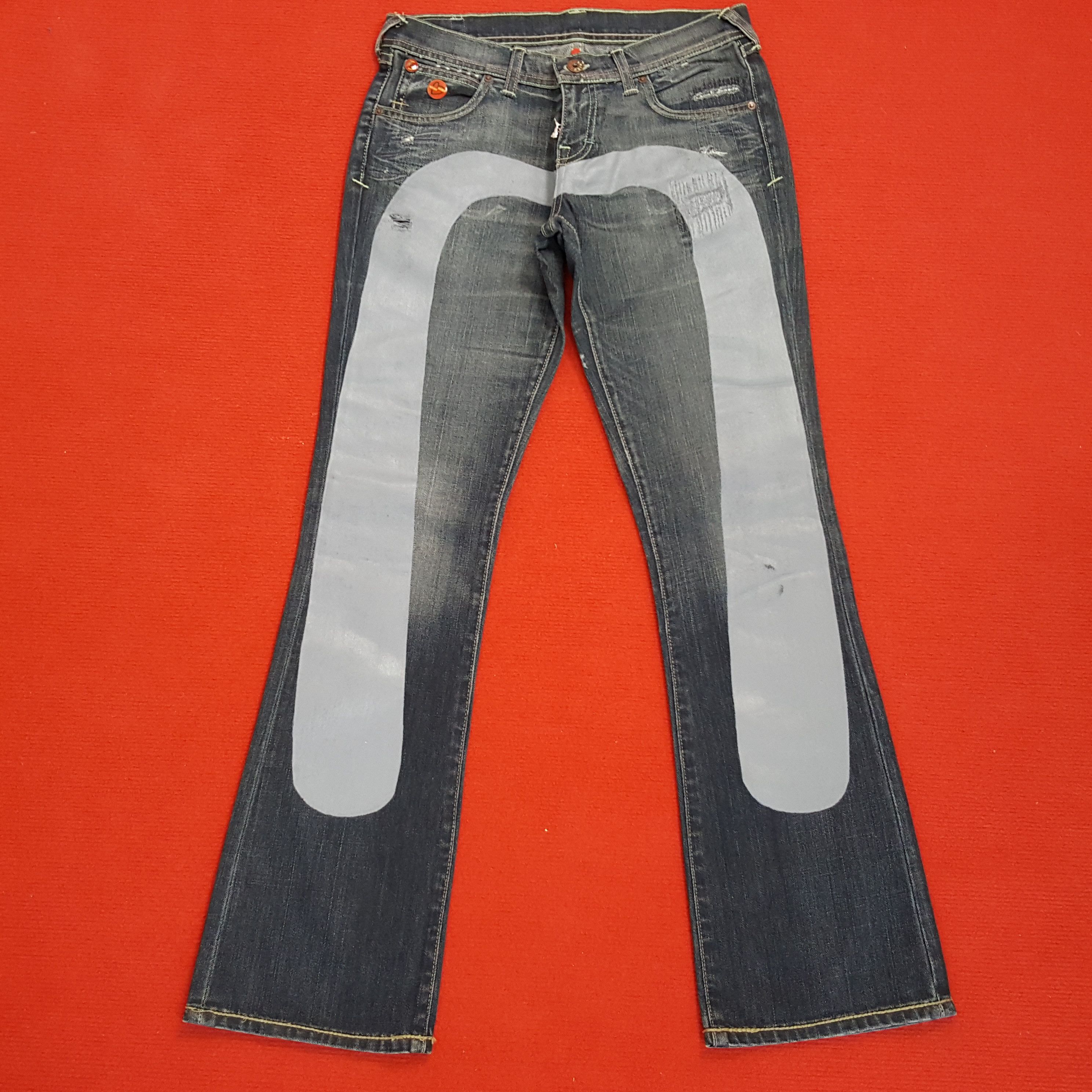 Evisu × Puma × Vintage Evisu X Puma Japanese Brand Custom Daicock Style Jeans Size 30" / US 8 / IT 44 - 1 Thumbnail