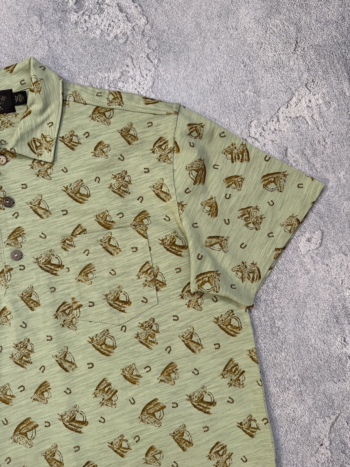 Polo Ralph Lauren Double RL Seasons Monogram Horse Tee Size US L / EU 52-54 / 3 - 3 Thumbnail