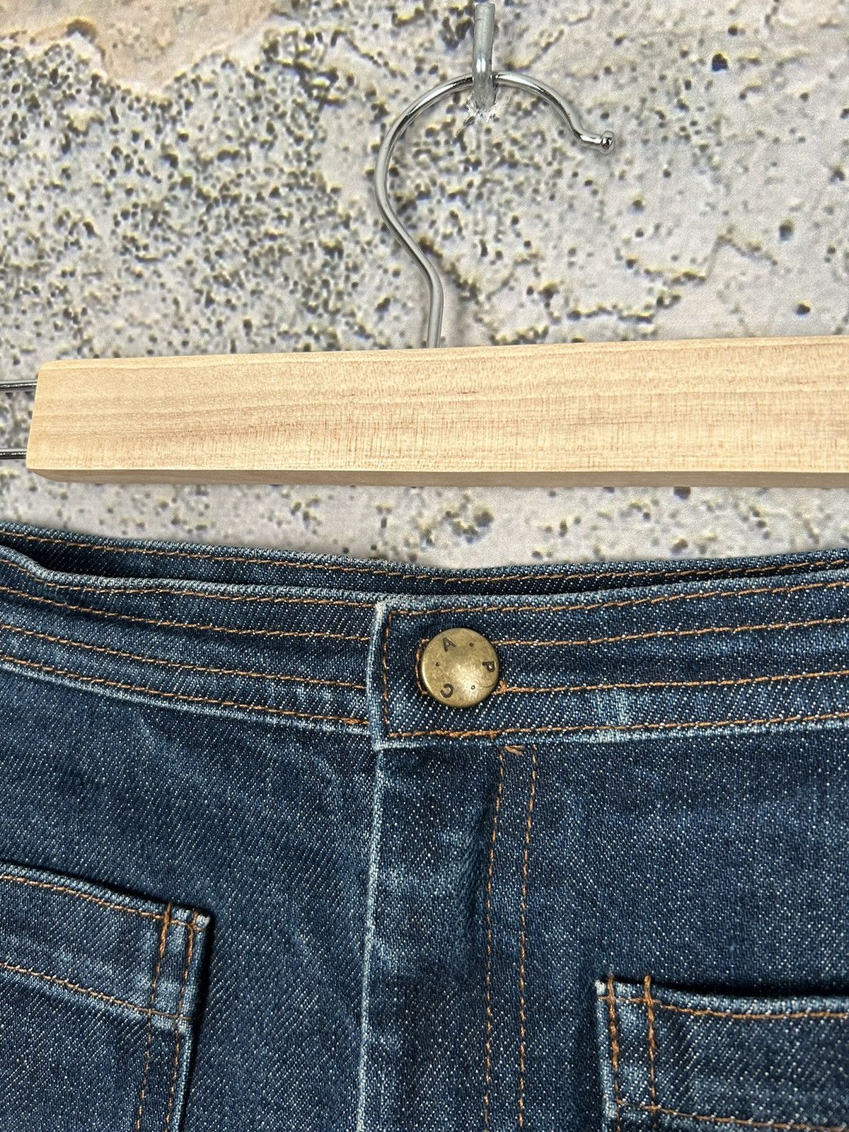 A.P.C. A.P.C Rue Madame Paris Denim Skirt Midi Jeans Designer Rare Size 26" / US 2 / IT 38 - 3 Thumbnail