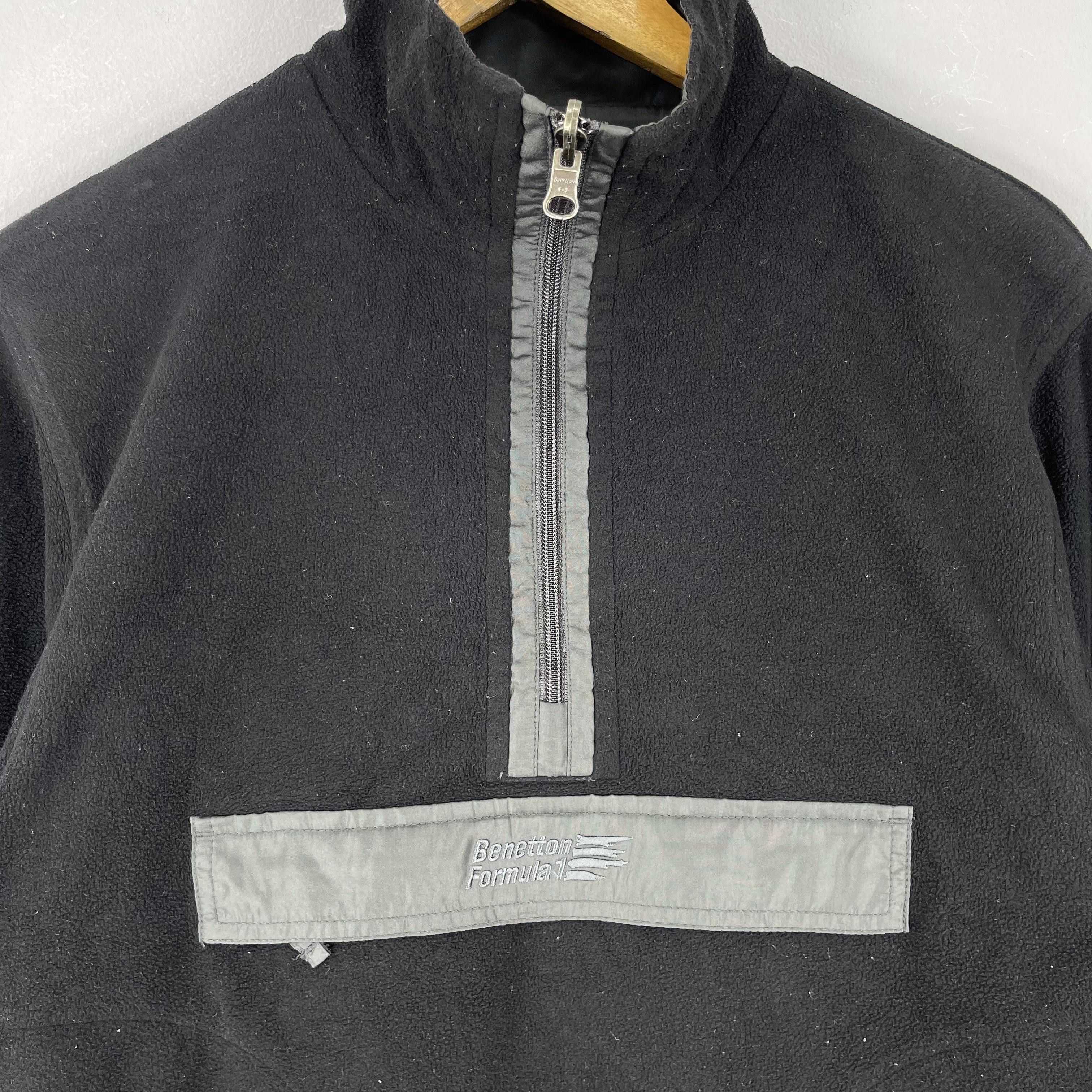 Benetton Vintage BENETTON Formula 1 Fleece Anorak Half Zipper Jacket Size US S / EU 44-46 / 1 - 2 Thumbnail