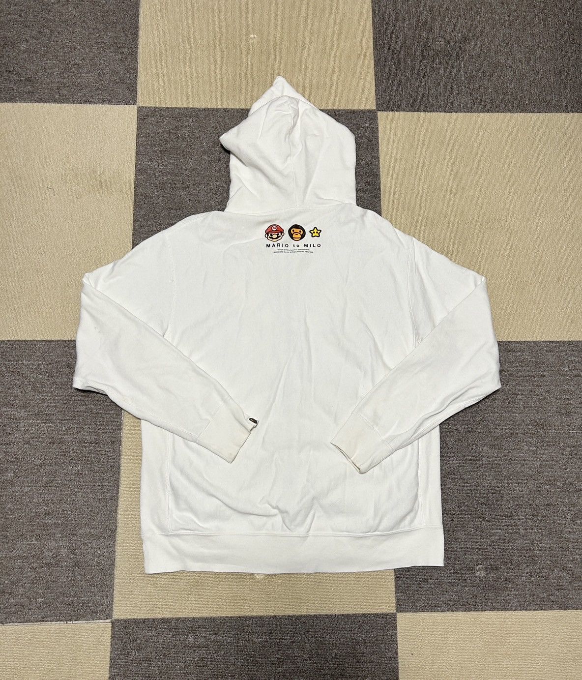 Bape OG Bape White Baby Milo Friends Logo Full Zip Hoodie Size US L / EU 52-54 / 3 - 2 Thumbnail