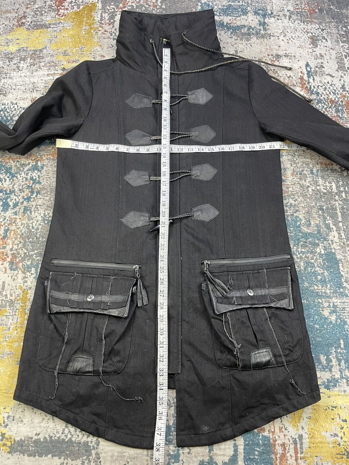 semanticdesign Semantic Design Bono Leather Tagged Toggle Long Jacket Size US M / EU 48-50 / 2 - 10 Thumbnail