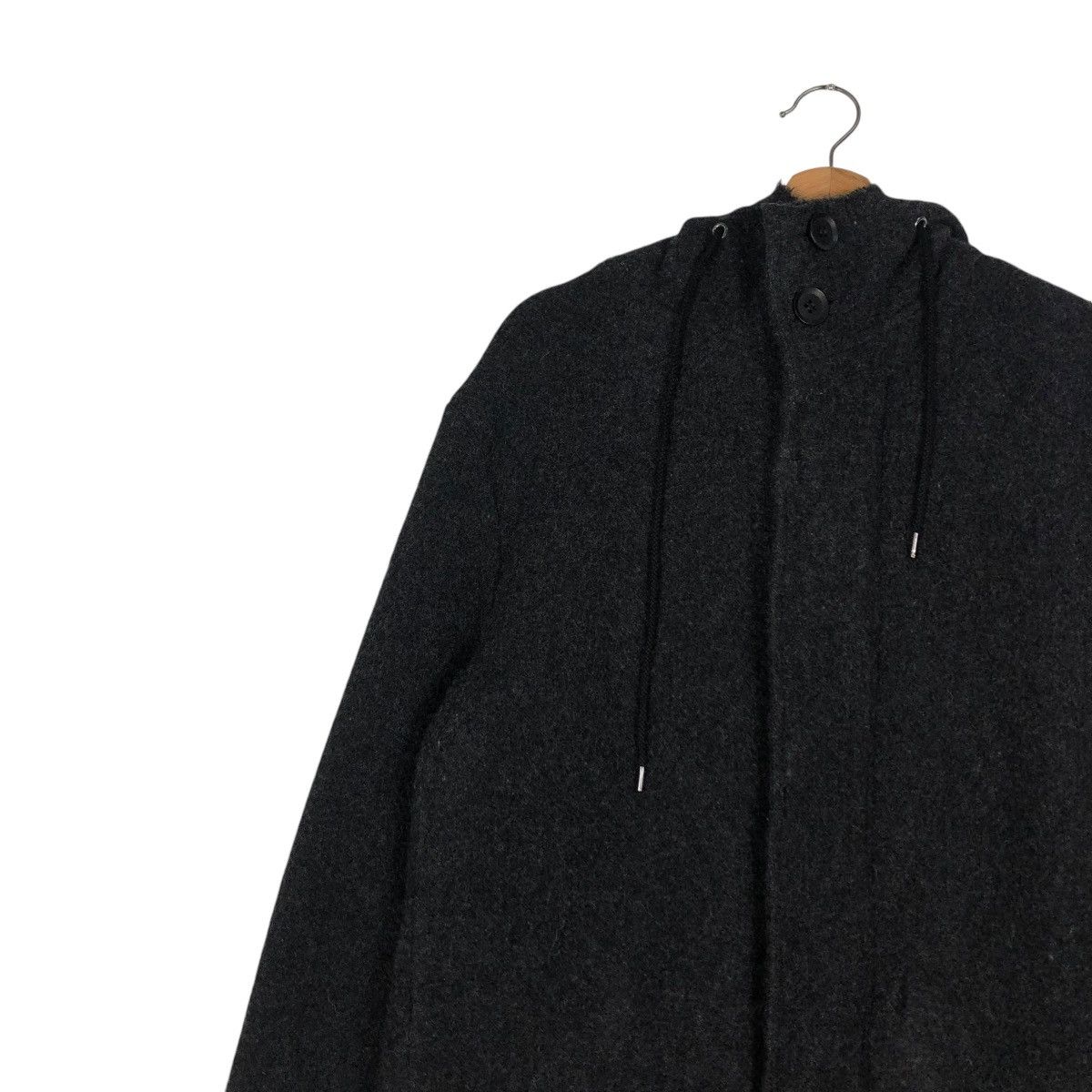 Ground Y 🔥RICH BLACK MOHAIR WOOL LONG JACKET GROUNDY YOHJI YAMAMOTO Size US M / EU 48-50 / 2 - 10 Thumbnail