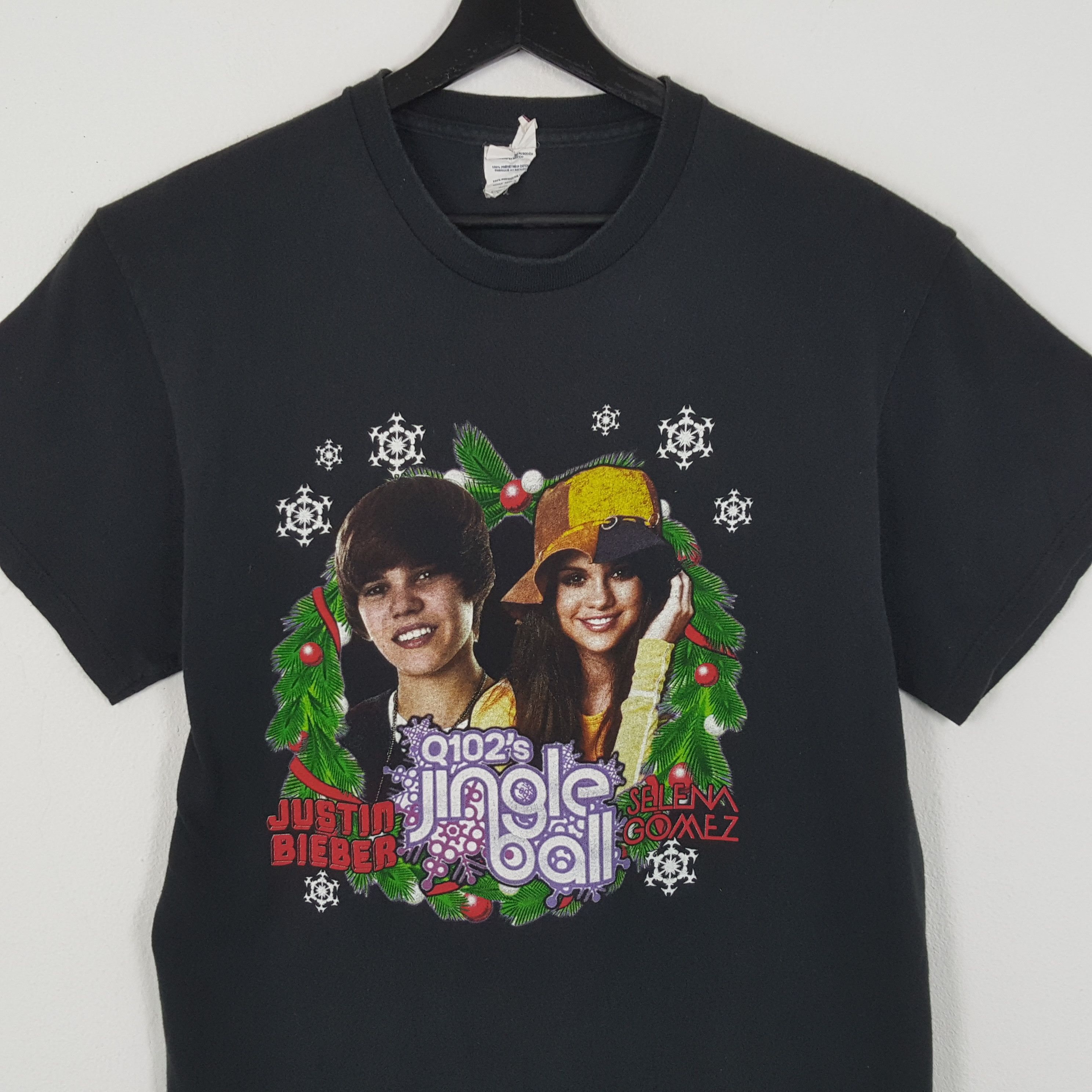 Band Tees × Justin Bieber × Vintage JUSTIN BIEBER SALENA GOMEZ Phototees Music Tshirt Size US M / EU 48-50 / 2 - 2 Thumbnail