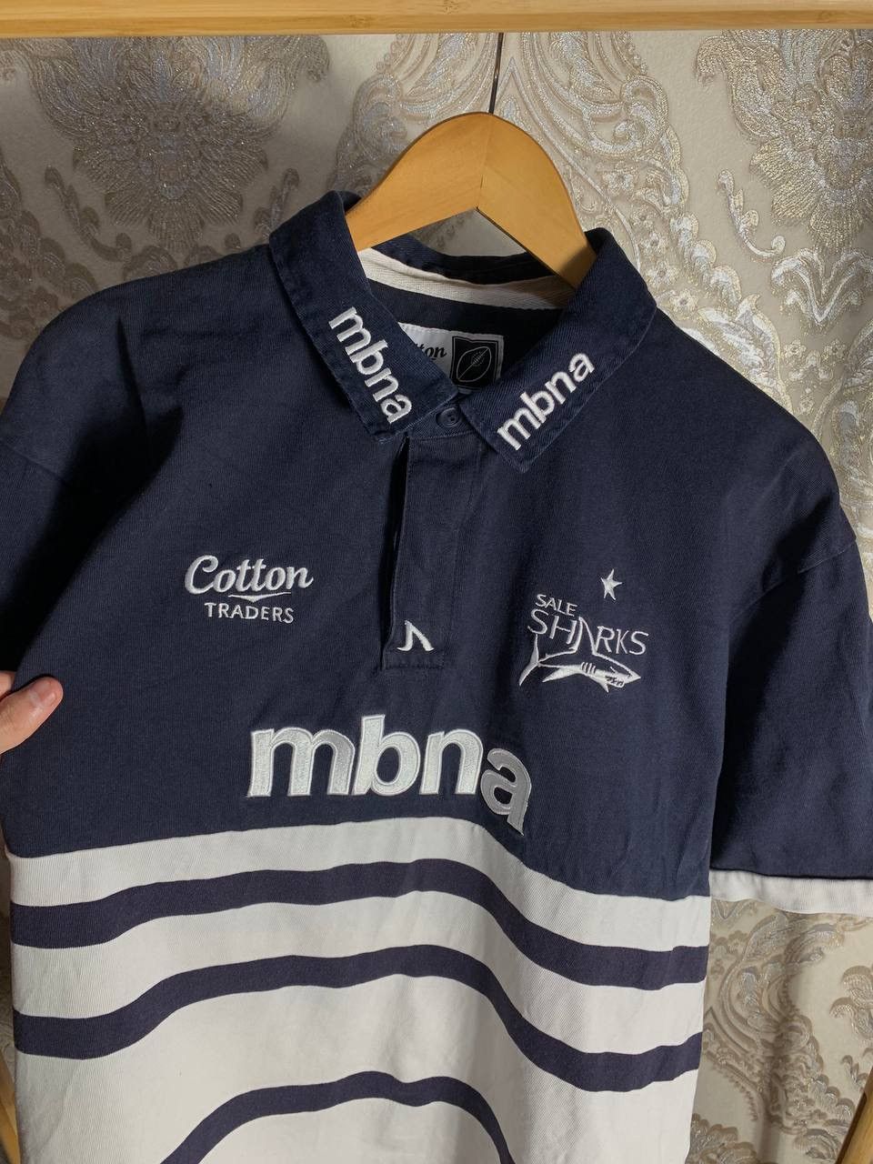Cotton Traders VERY RARE COTTON TRADERS SALE SHARKS ENGLAND RUGBY JERSEY Size US XXL / EU 58 / 5 - 2 Thumbnail