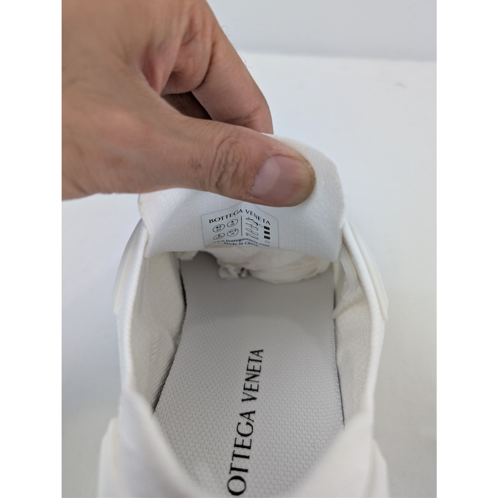 Bottega Veneta o1rshd1 Flex Low Top Sneakers in Optic White Size US 9 / EU 42 - 18 Thumbnail